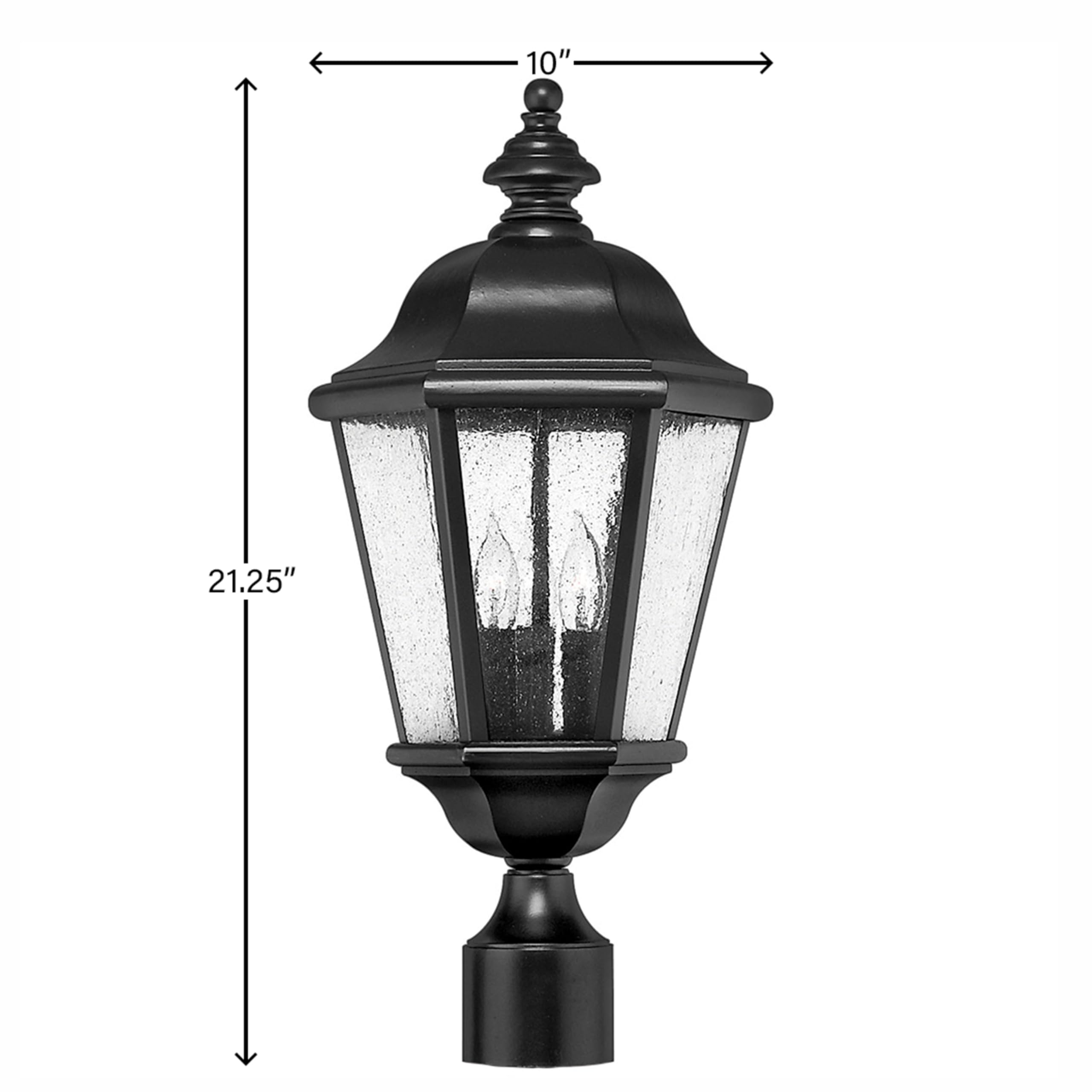 hinkley-edgewater-three-light-post-mount-outdoor-lantern-low-voltage-black-finis image 2