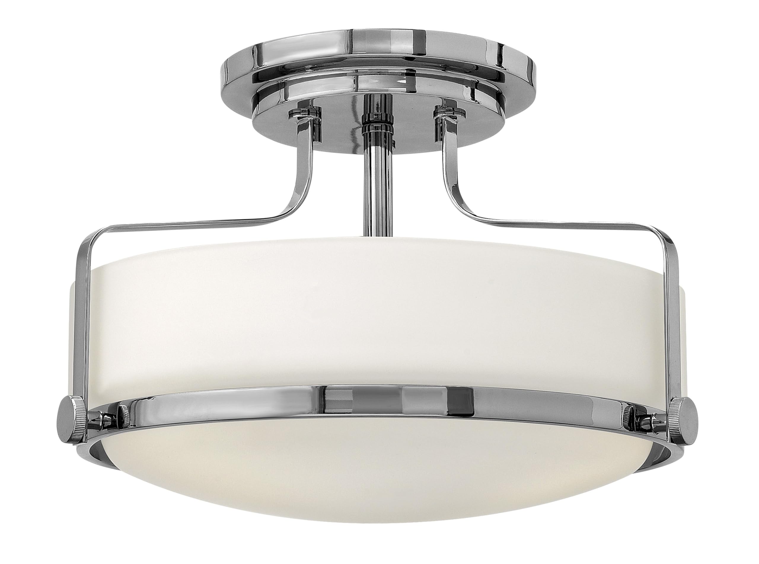 hinkley-harper-3641cm-medium-semi-flush-mount-ceiling-light-chrome-etched-opal-g image 1