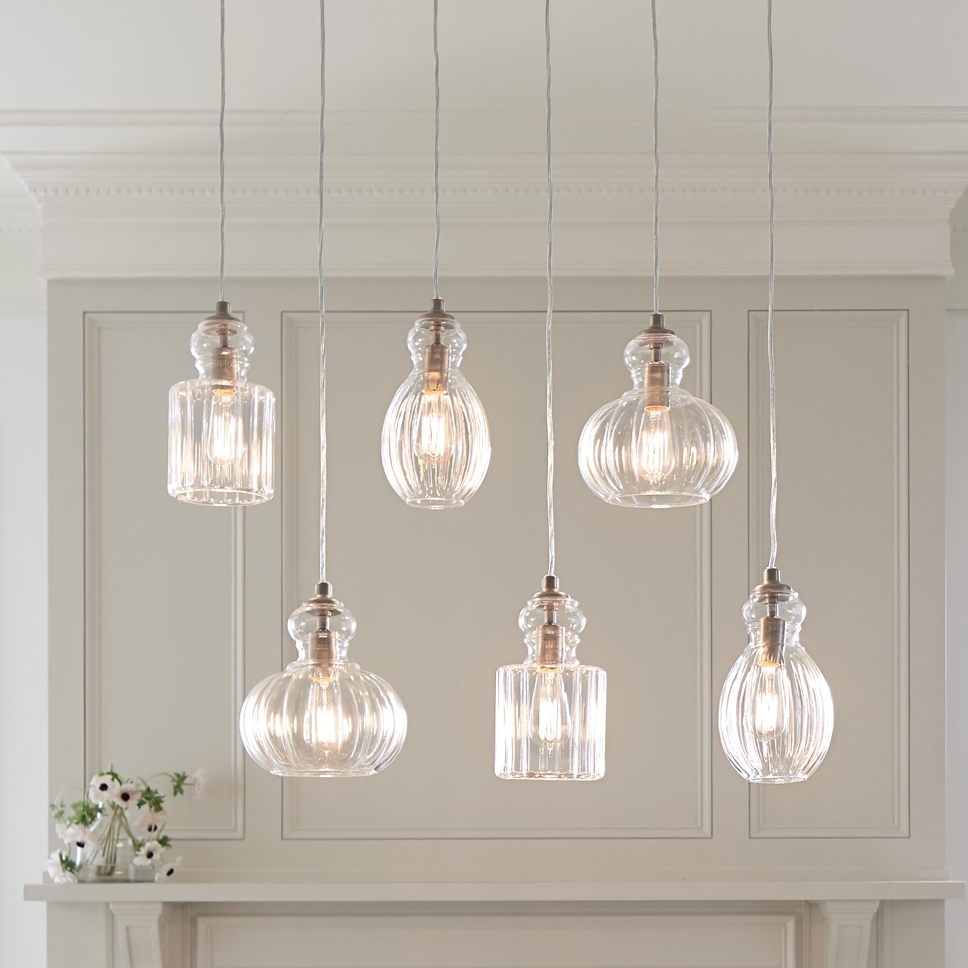 kichler-lighting-riviera-35-5-6-light-linear-chandelier-with-clear-ribbed-glass- image 6