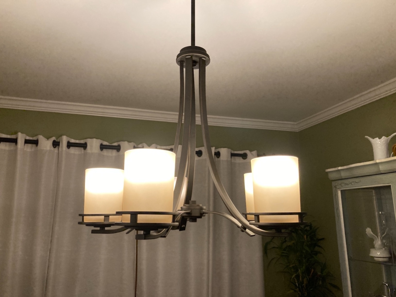 Nice chandelier, but assembly required