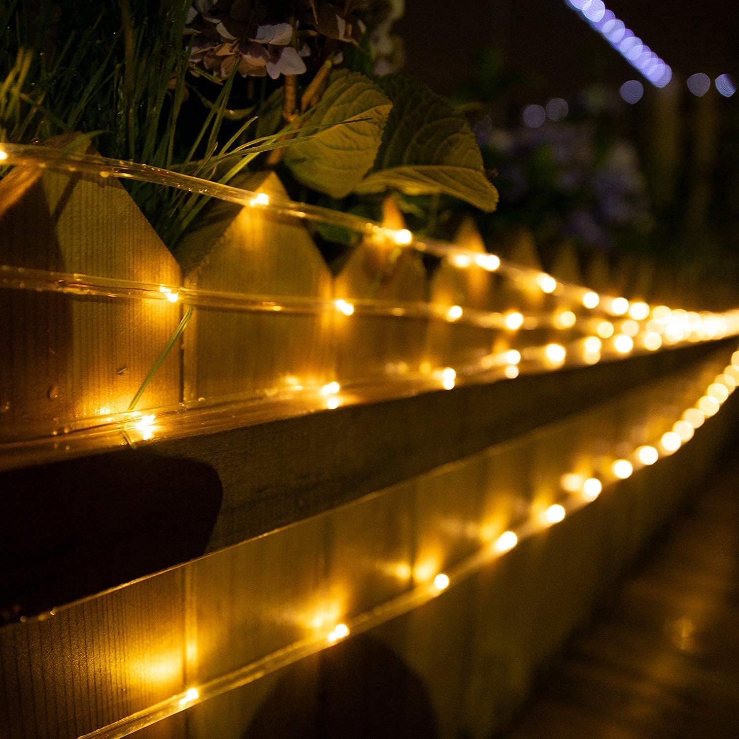 brightown-78ft-200-led-solar-rope-lights-2-pack-8-modes-warm-white image 8