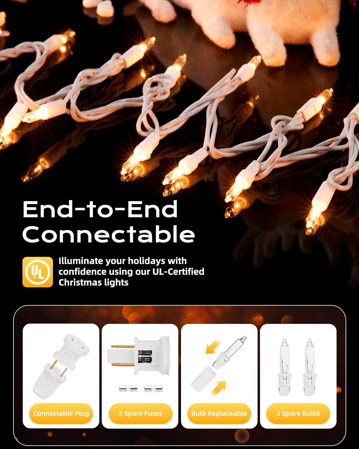brightown-20ft-100-led-plug-in-clear-mini-incandescent-bulbs-string-light-for-ch image 2