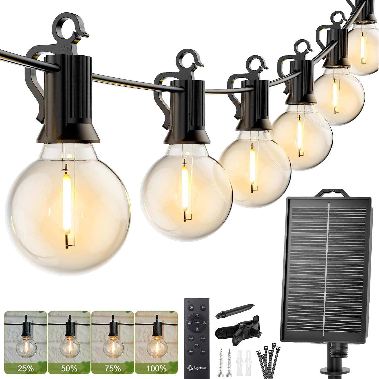 brightown-76ft-solar-powered-g40-23-led-bulbs-string-lights-for-patio-garden-caf image 1