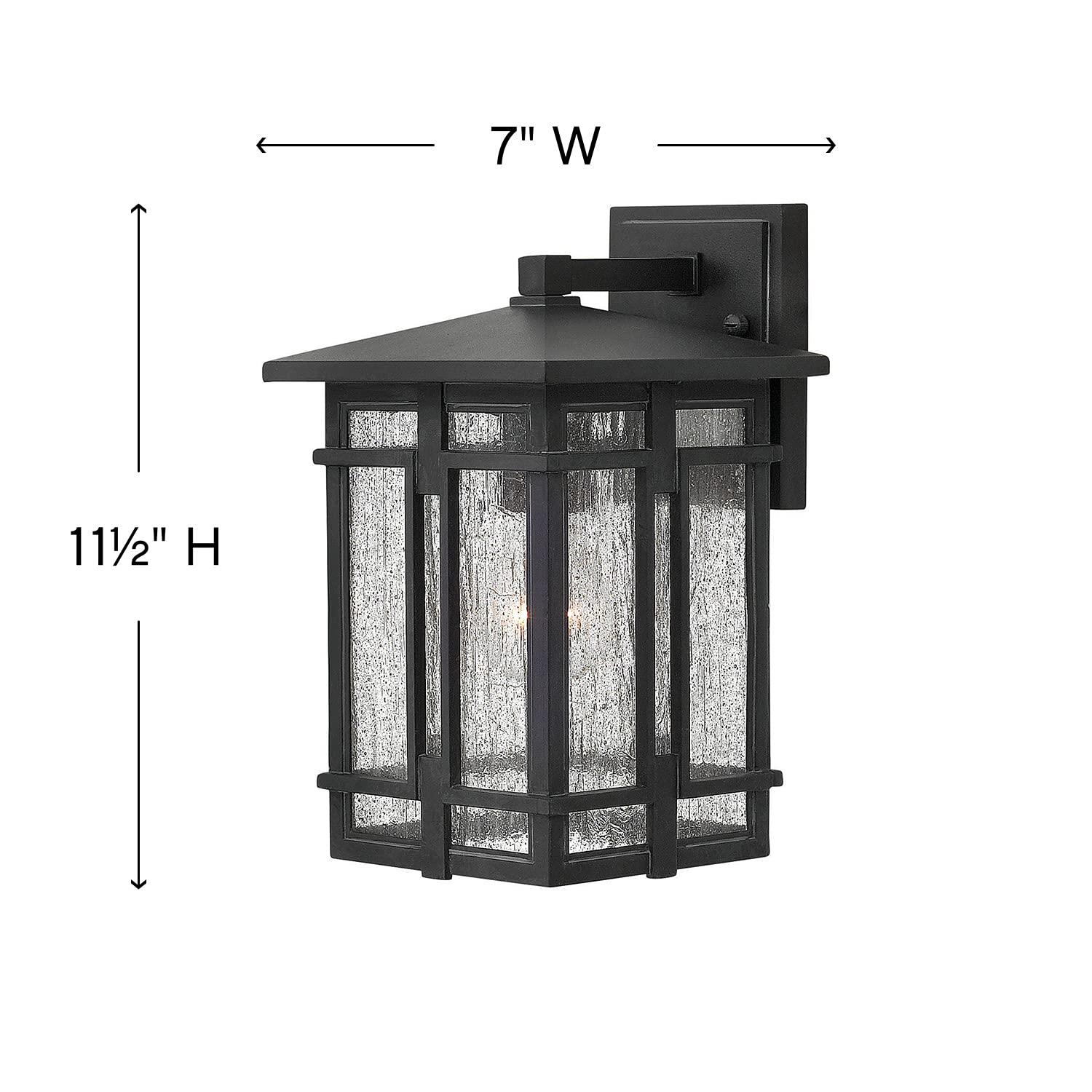 hinkley-tucker-one-light-small-outdoor-wall-fixture-museum-black-rustic-lodge image 3
