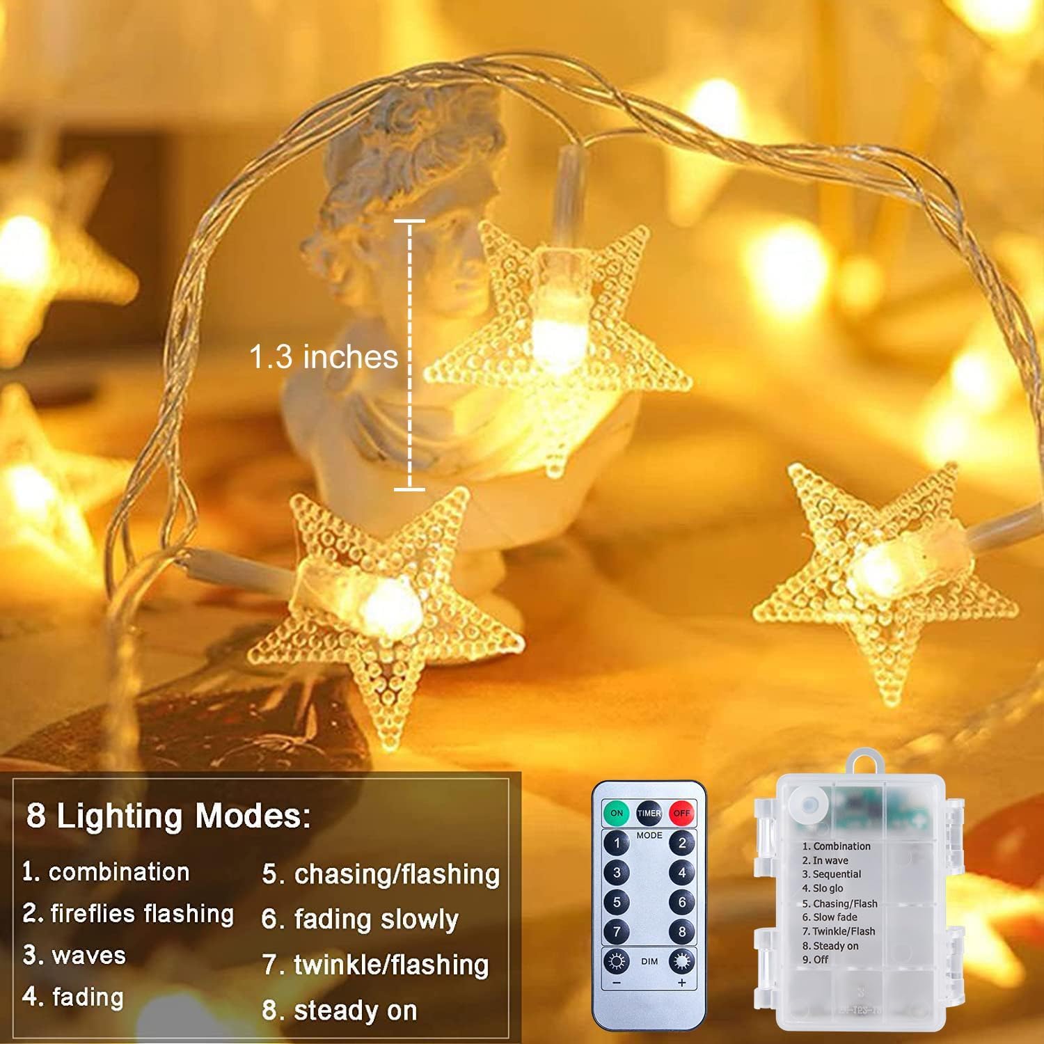 brightown-17ft-50-led-battery-operated-star-string-lights-with-remote-timer-warm image 4