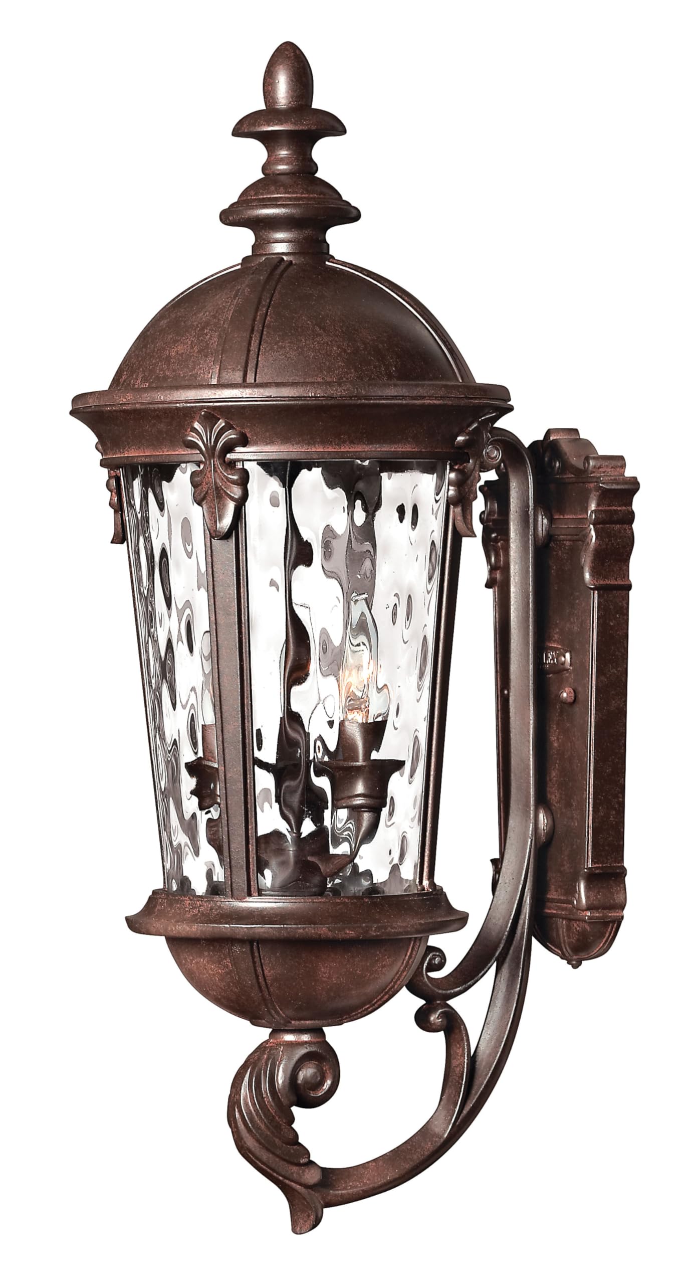hinkley-windsor-medium-three-light-outdoor-wall-mount-river-rock-finish image 1