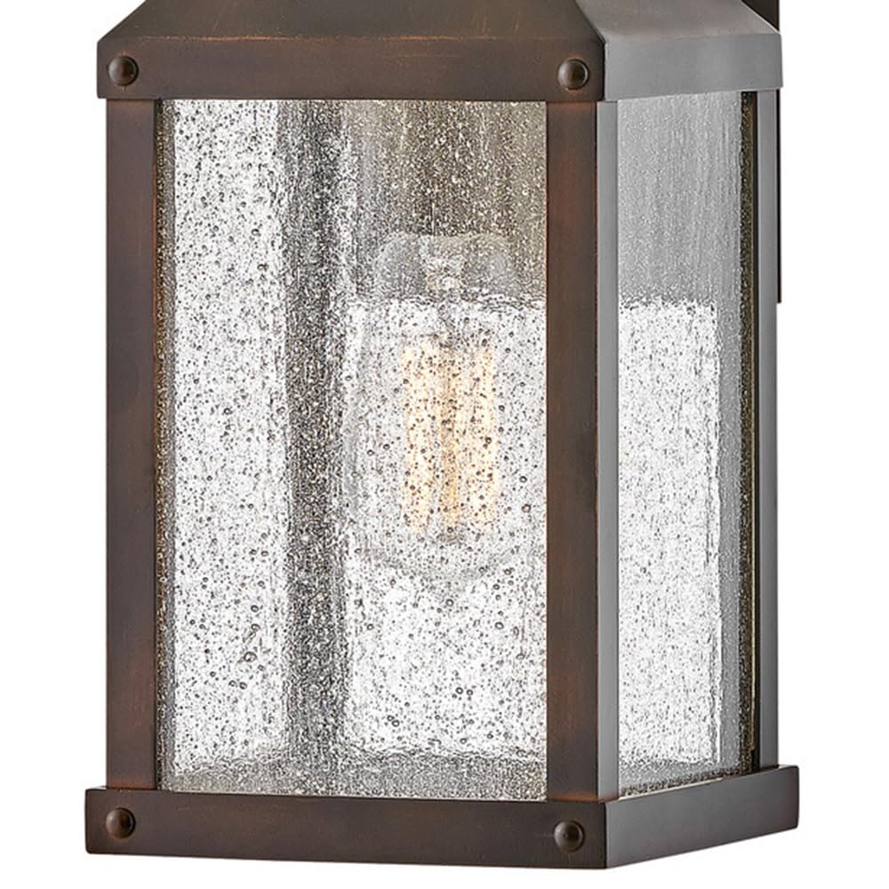 hinkley-beacon-hill-single-light-wall-mount-lantern-blackened-copper-aluminum-cl image 7