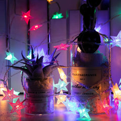 brightown-33ft-plug-in-100-led-17-color-changing-star-string-lights-with-remote- image 2