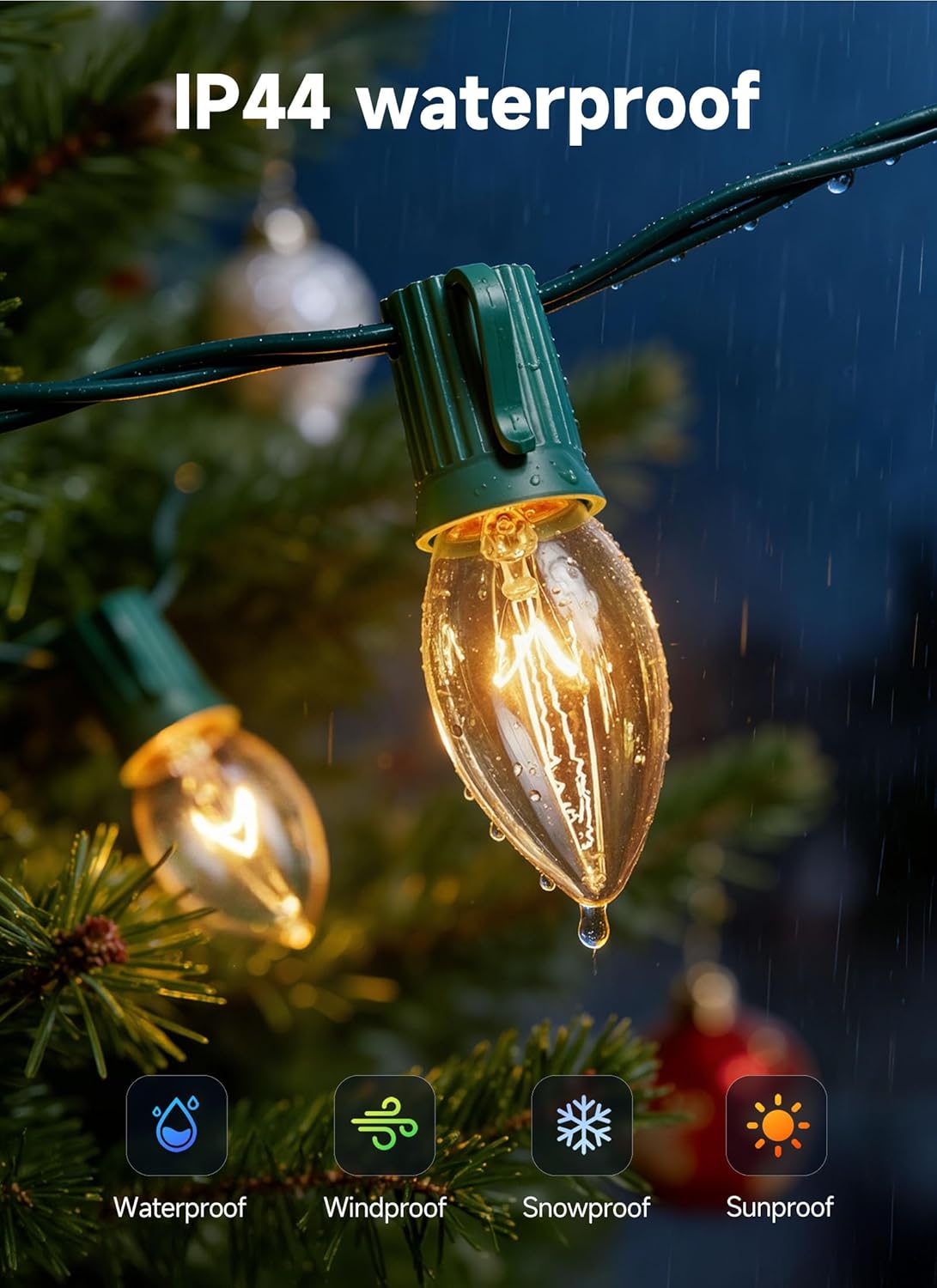 brightown-c9-christmas-string-lights-25ft-25-clear-bulbs-plug-in image 4