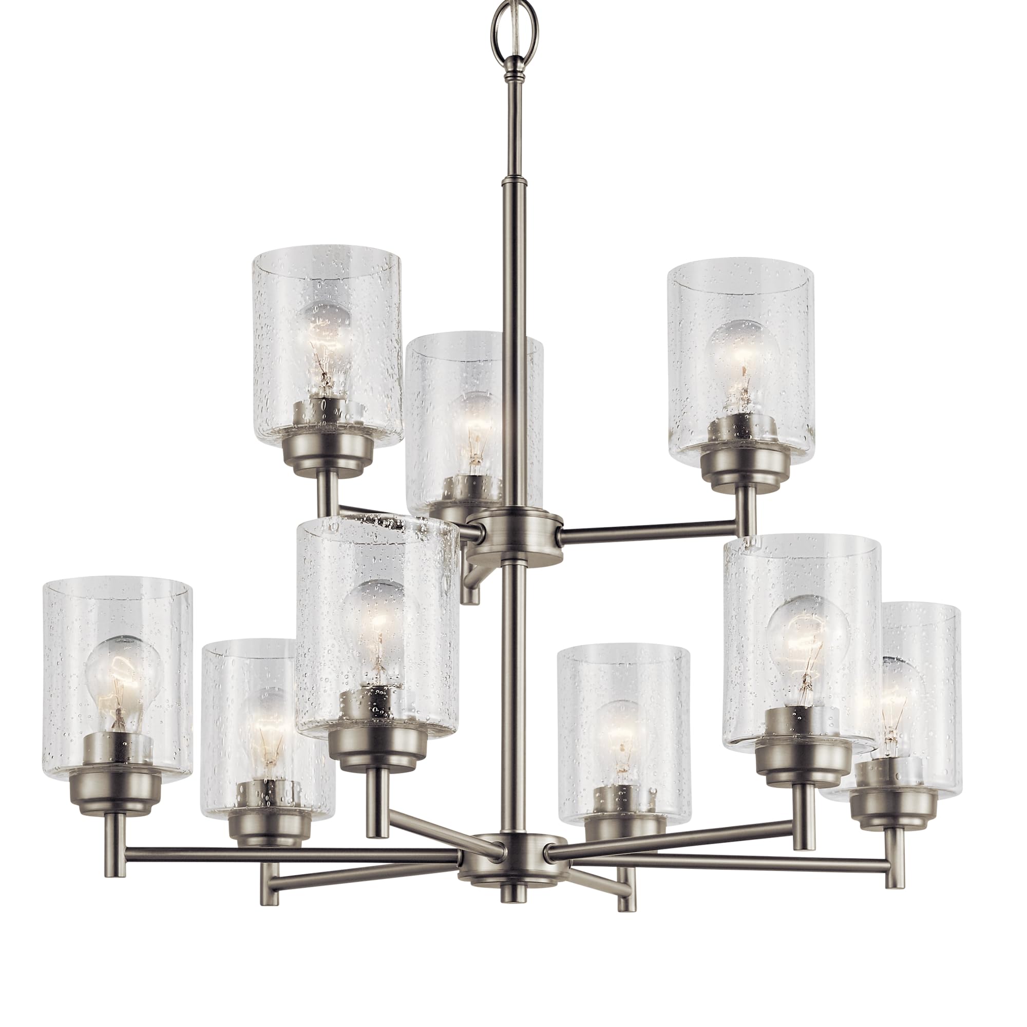 kichler-winslow-27-9-light-2-tier-chandelier-in-brushed-nickel-with-clear-seeded image 2