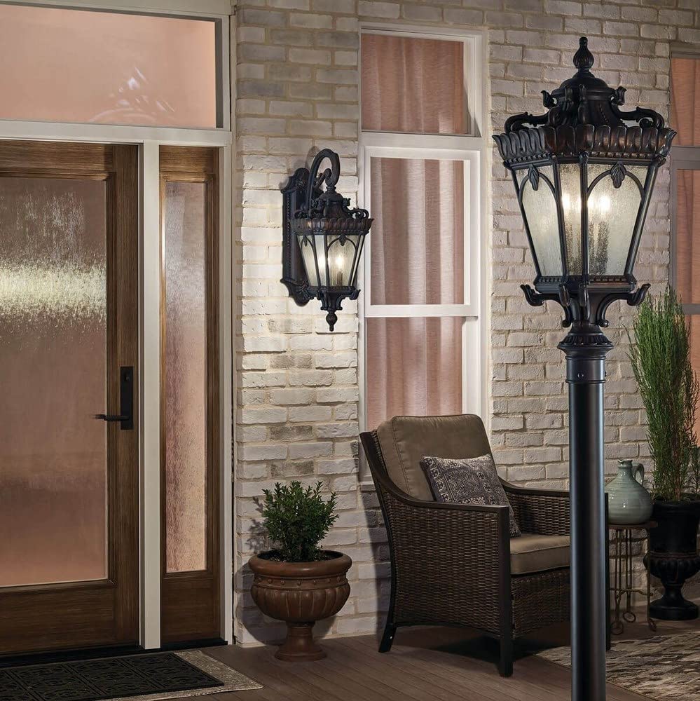 kichler-tournai-outdoor-post-light-textured-black-4-light-model-9559bkt-victoria image 3