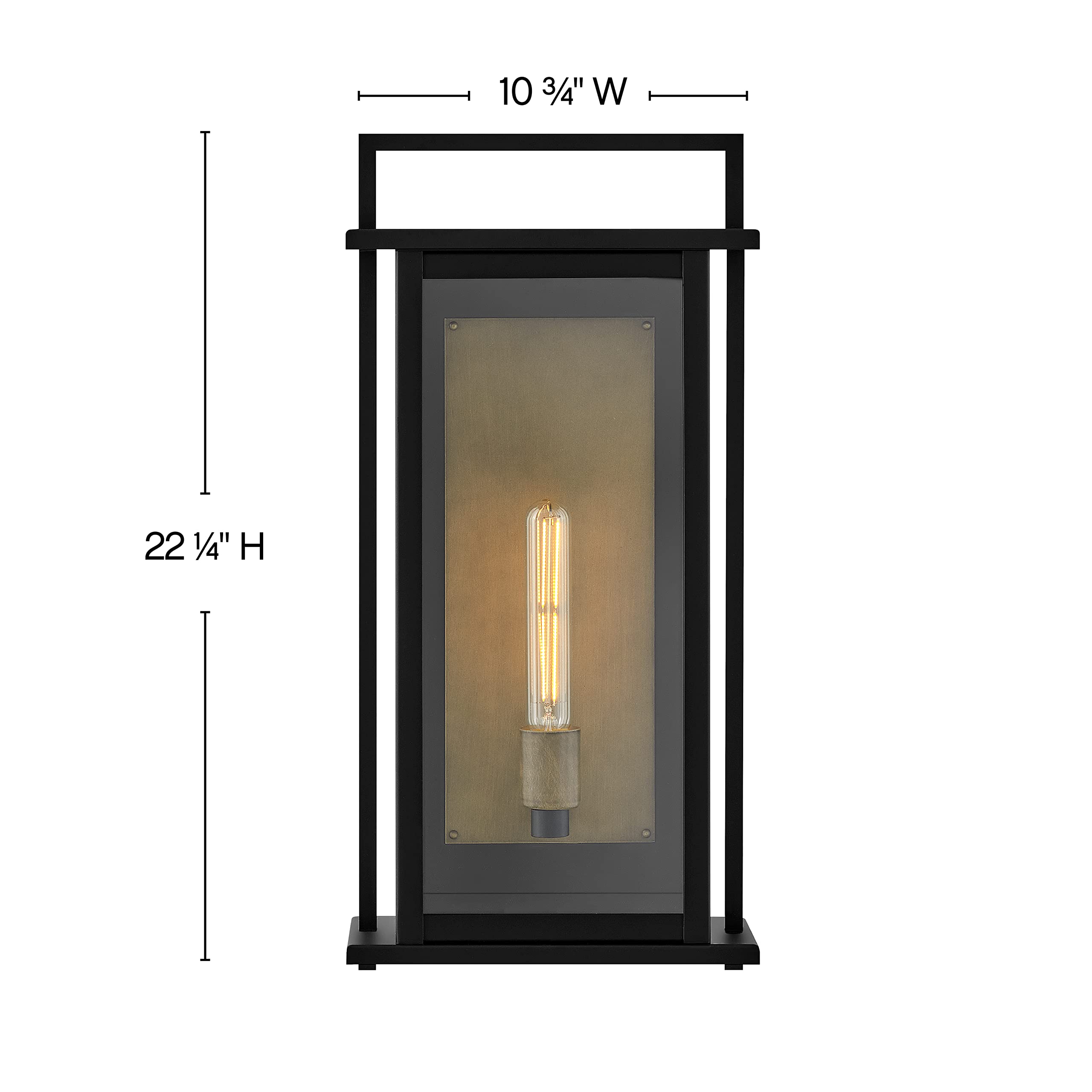 hinkley-langston-large-outdoor-wall-mount-lantern-black-with-burnished-bronze-re image 3