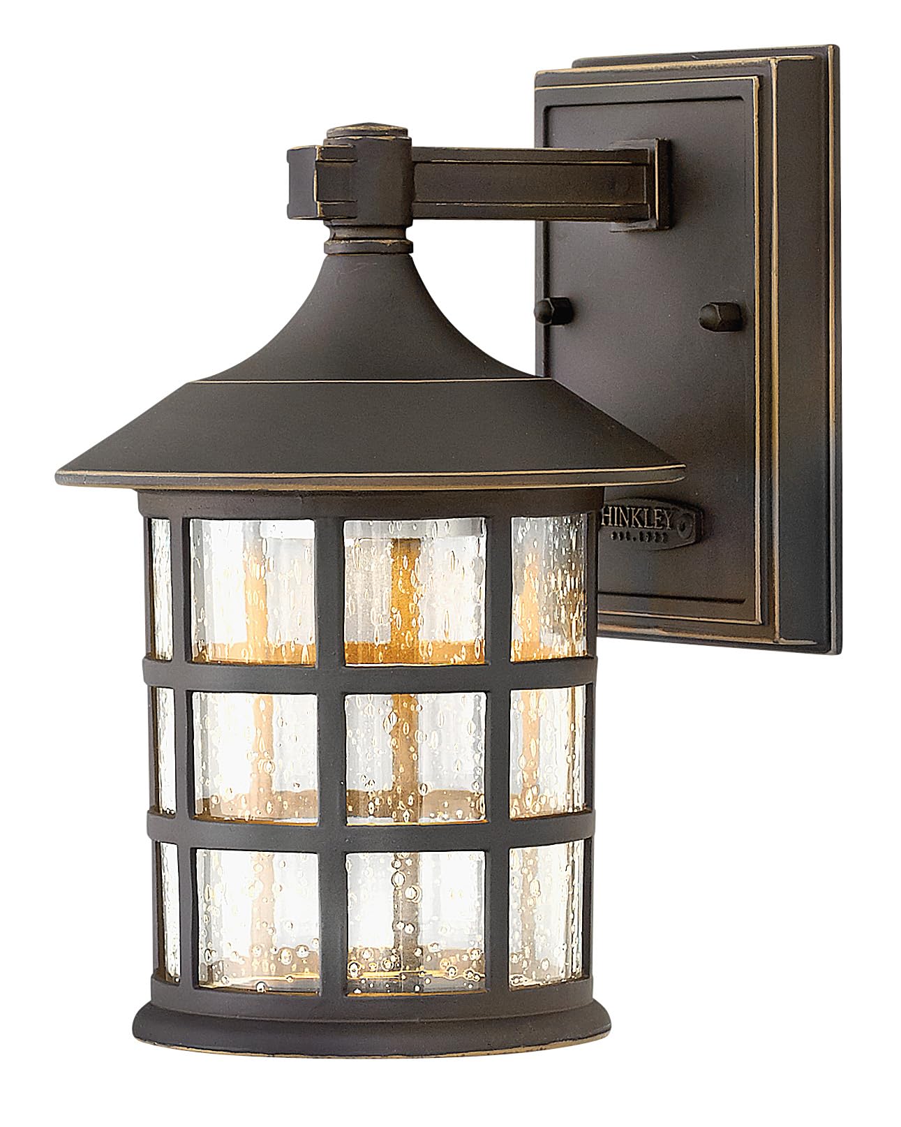 hinkley-freeport-collection-1800oz-led-one-light-outdoor-wall-mount-oil-rubbed-b image 1