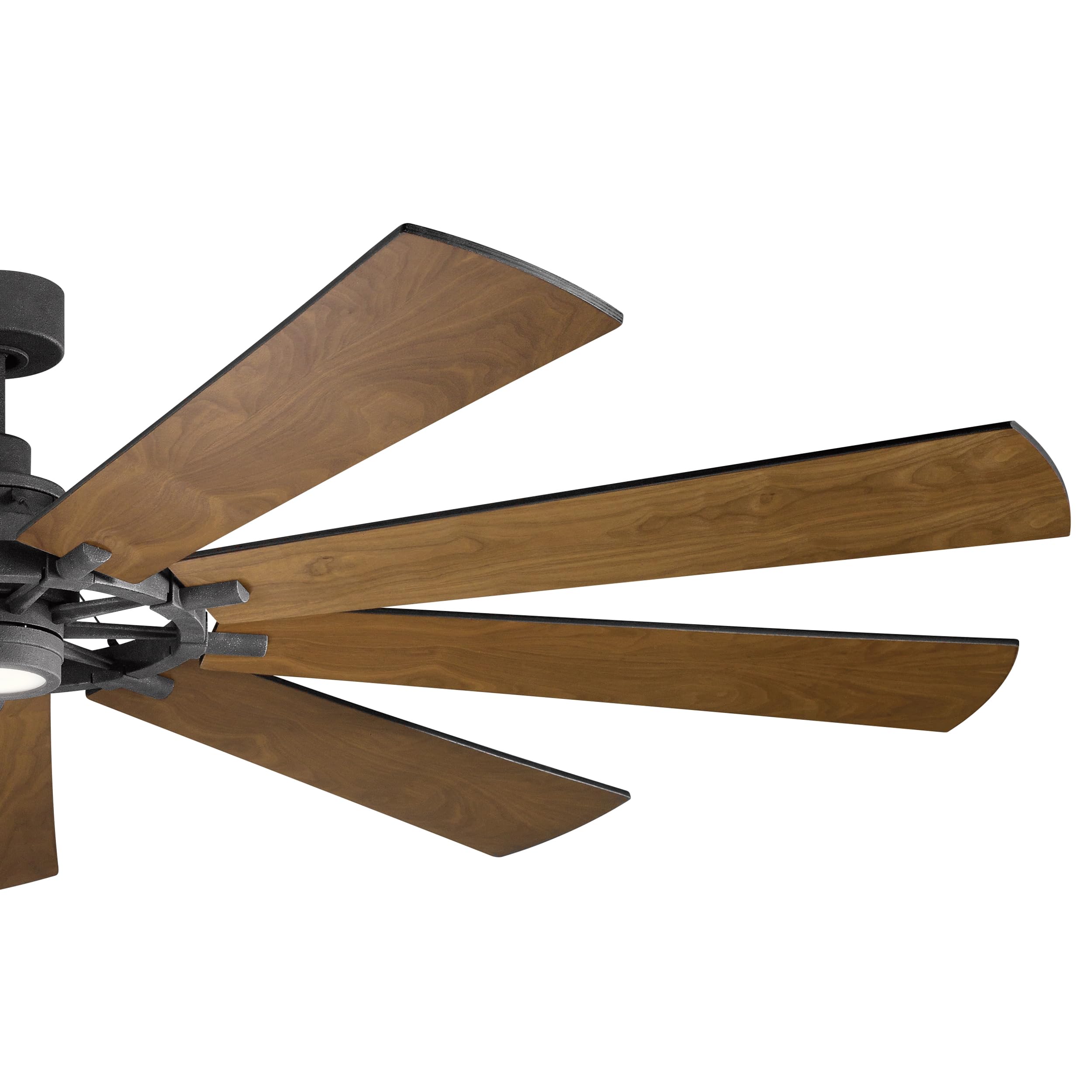 kichler-gentry-xl-9-blade-distressed-black-ceiling-fan-with-1-light-led-model-30 image 8
