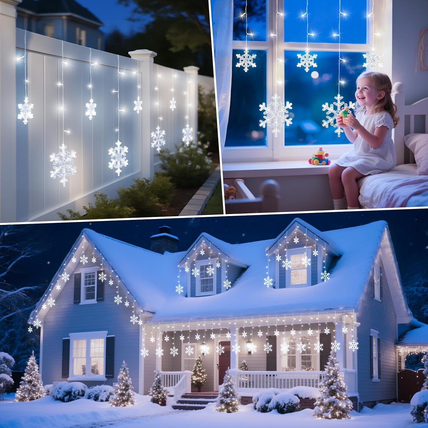 brightown-13ft-192-led-snowflake-icicle-lights-with-16-drops-for-christmas-roof- image 6