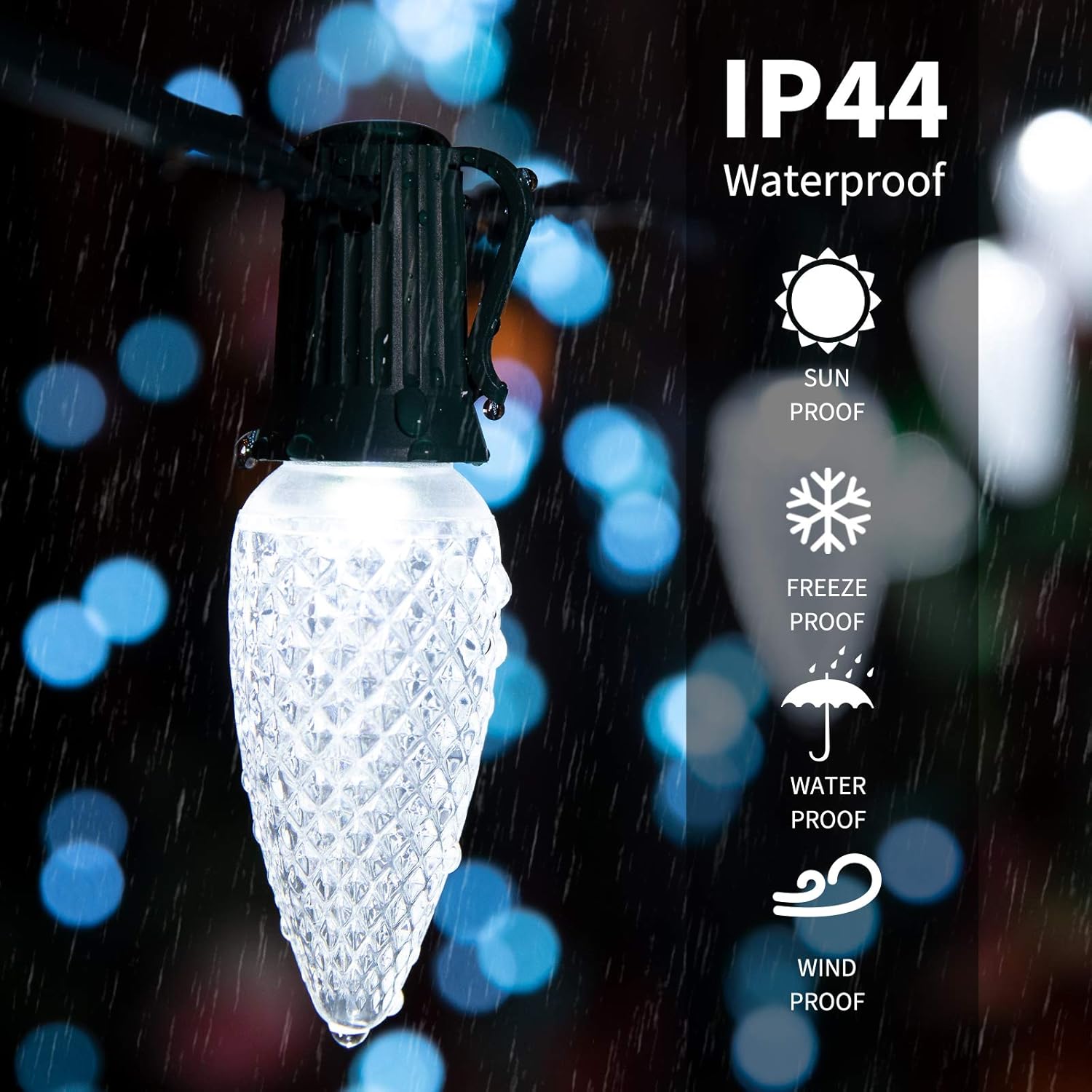 brightown-50ft-plug-in-50-pure-white-c9-strawberry-led-bulbs-string-lights-for-c image 2