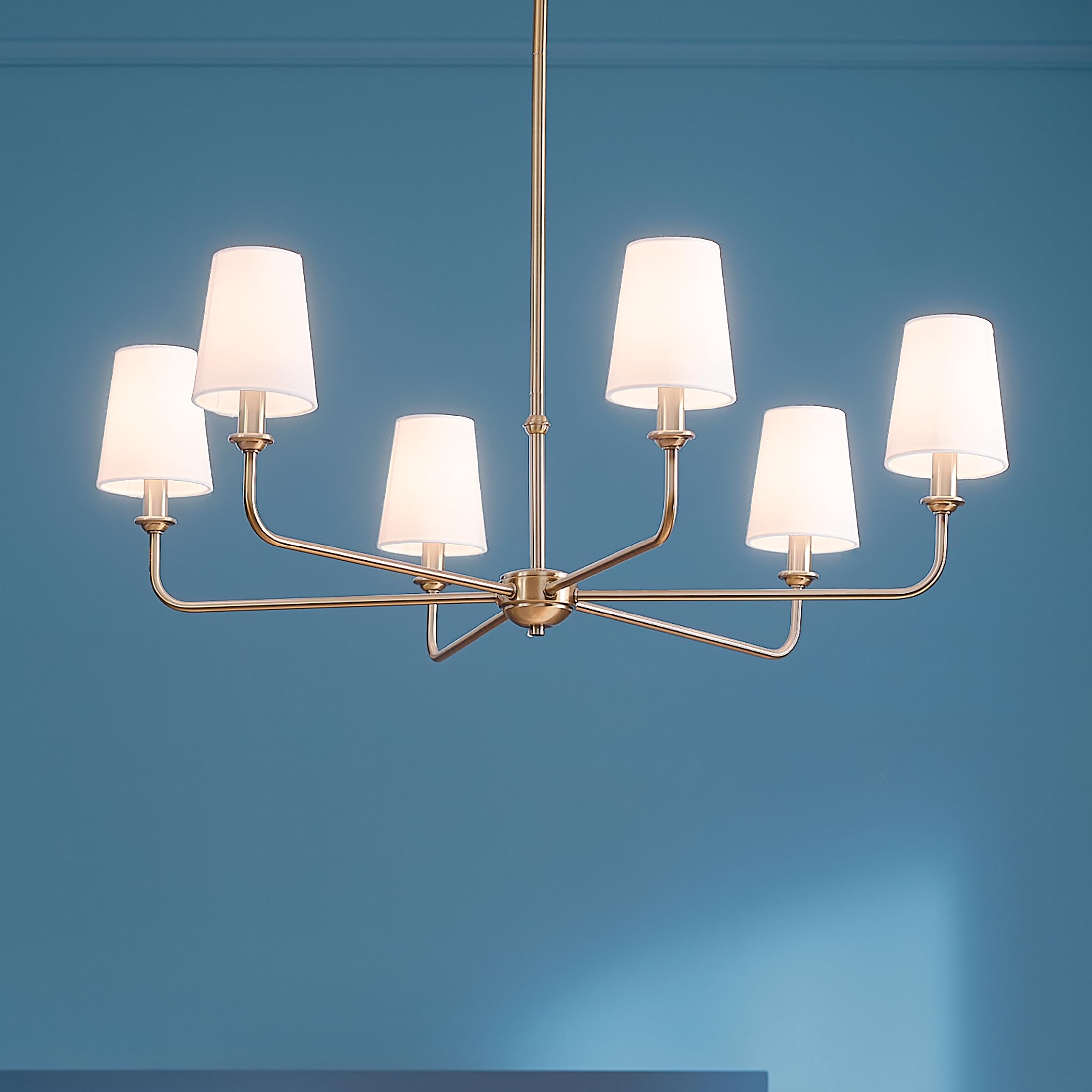 kichler-pallas-6-light-chandelier-brushed-natural-brass-optional-linen-tapered-s image 2