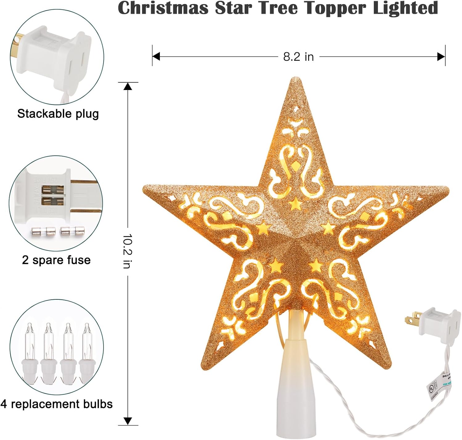 brightown-8-inch-lighted-3d-star-christmas-tree-topper-with-10-built-in-bulbs-go image 2