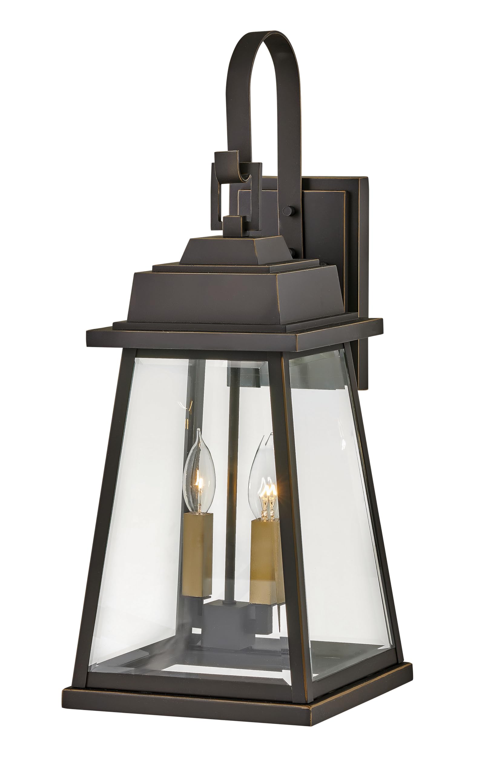 hinkley-bainbridge-collection-2-light-large-outdoor-wall-mount-oil-rubbed-bronze image 1