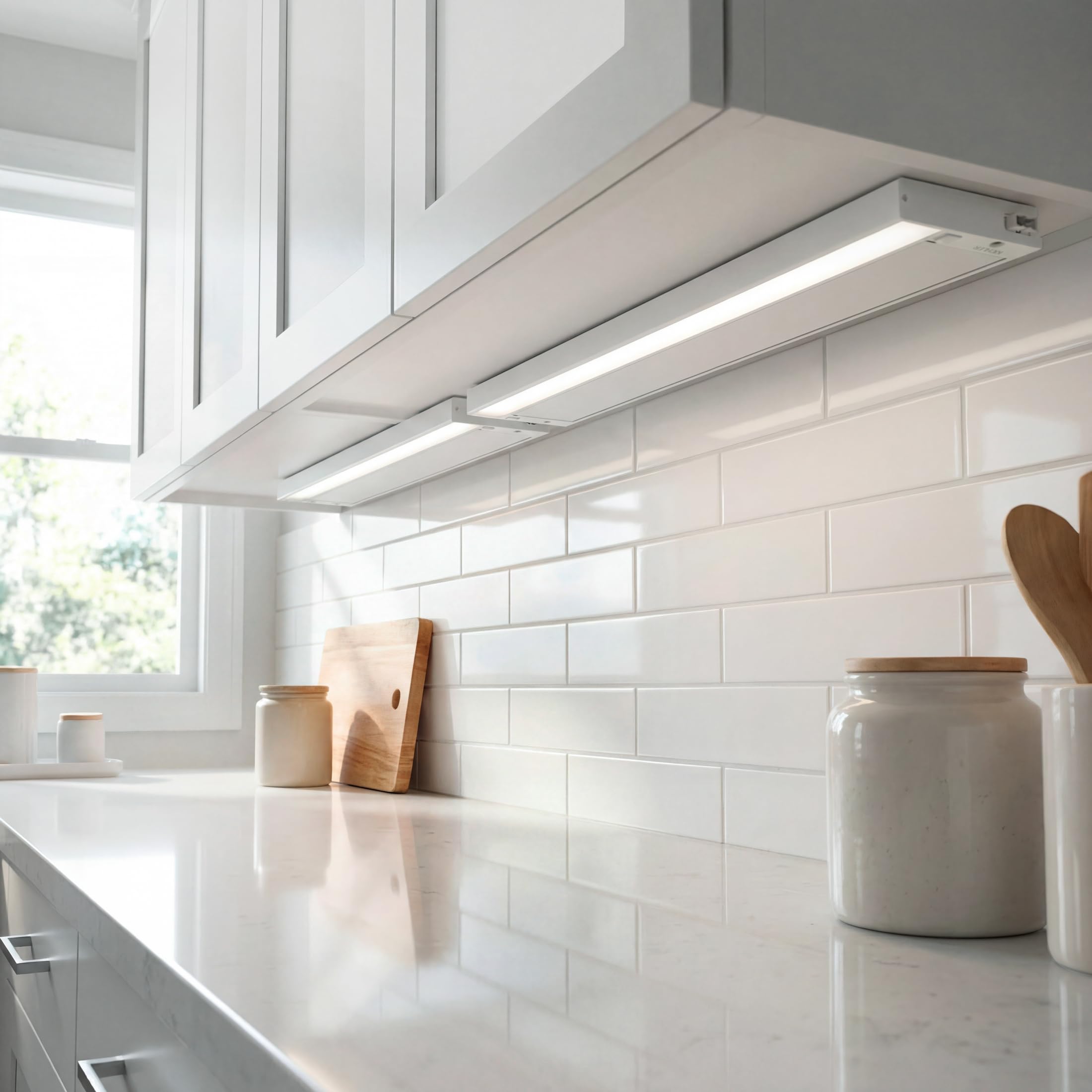 kichler-6u-series-22-120v-led-under-cabinet-light-in-white-2700k-3000k-selectabl image 2