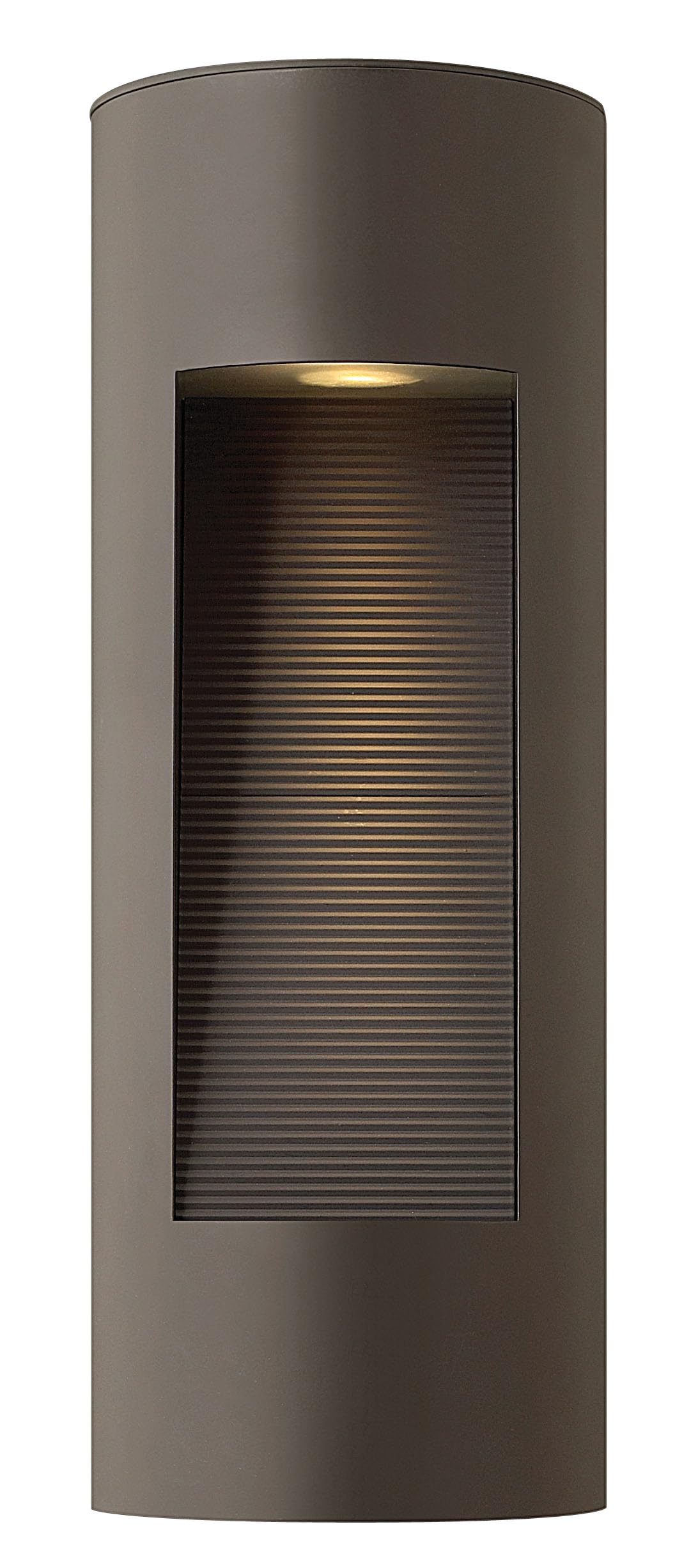 hinkley-luna-large-wall-mount-outdoor-lantern-with-integrated-led-bronze-finish image 6