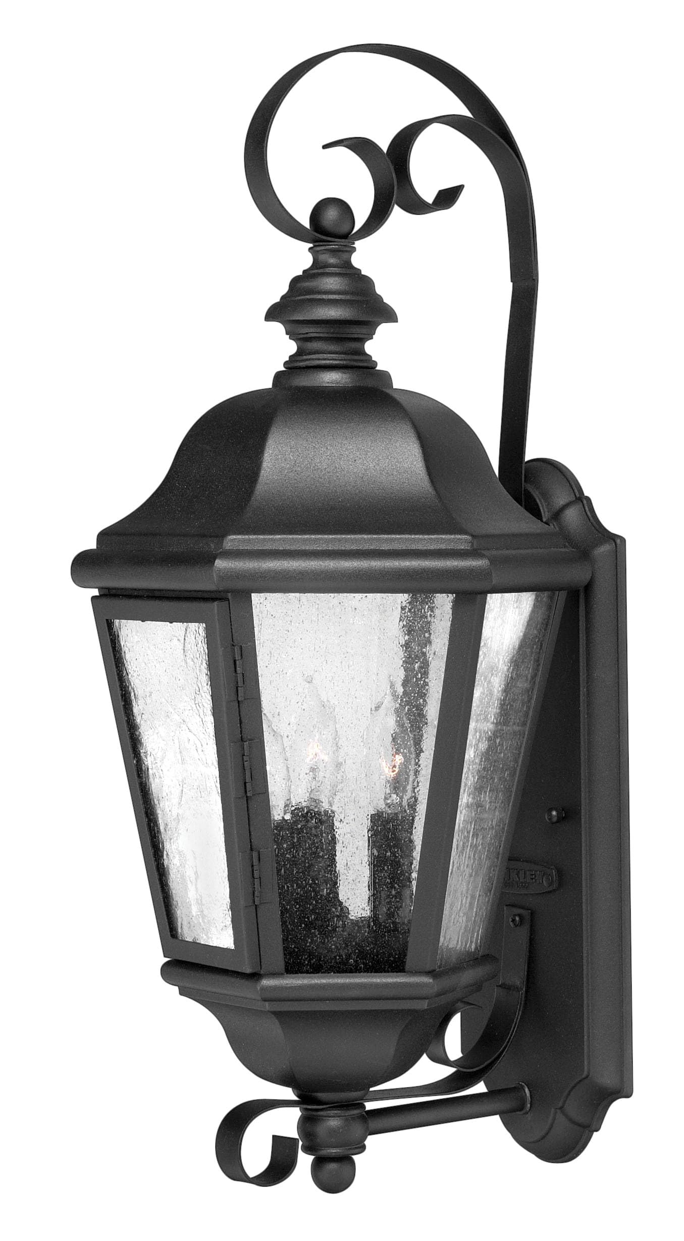 hinkley-edgewater-medium-wall-mount-outdoor-lantern-3-led-bulbs-included-aluminu image 1