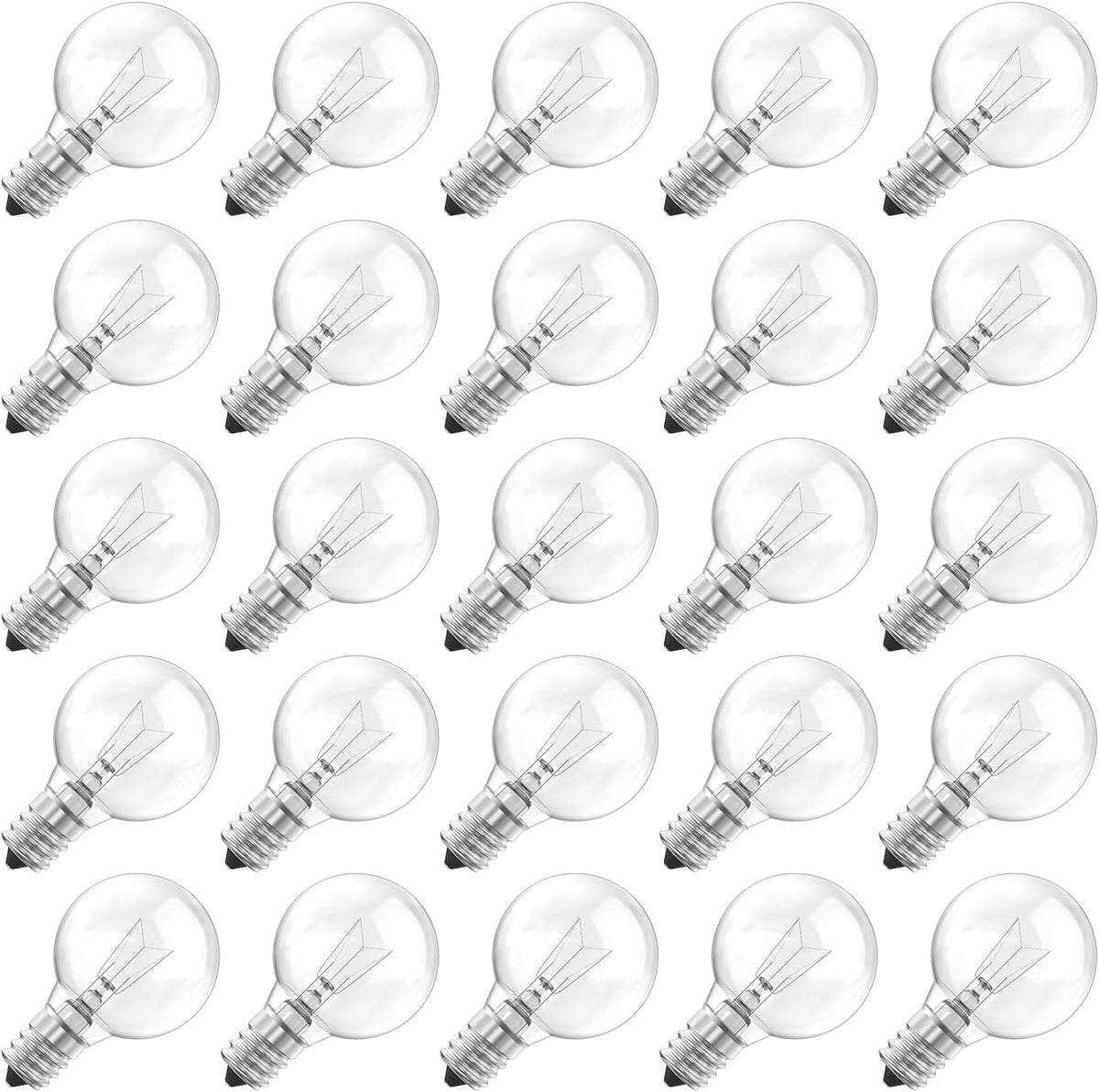 brightown-g40-replacement-bulbs-clear-e12-base-5w-120v-warm-white-25-pack image 1
