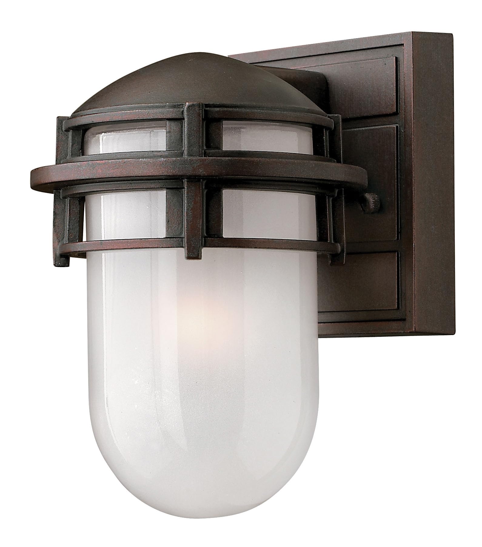 hinkley-1956vz-reef-transitional-one-light-outdoor-wall-mount-in-bronze-dark-fin image 1