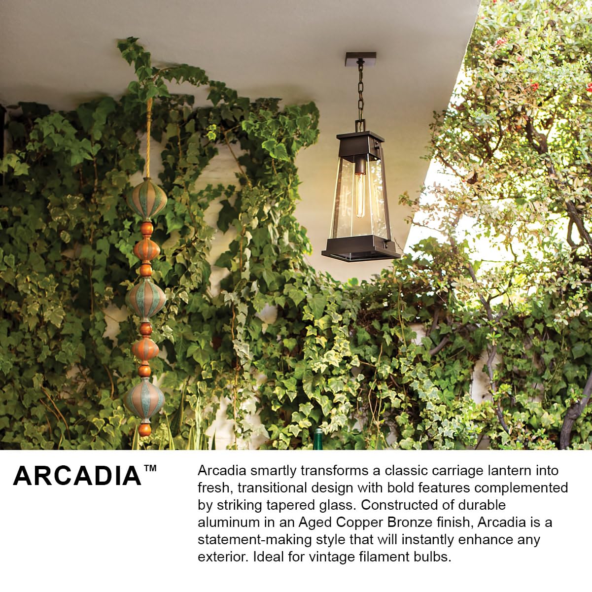 hinkley-arcadia-collection-one-light-medium-outdoor-wall-mount-aged-copper-bronz image 5