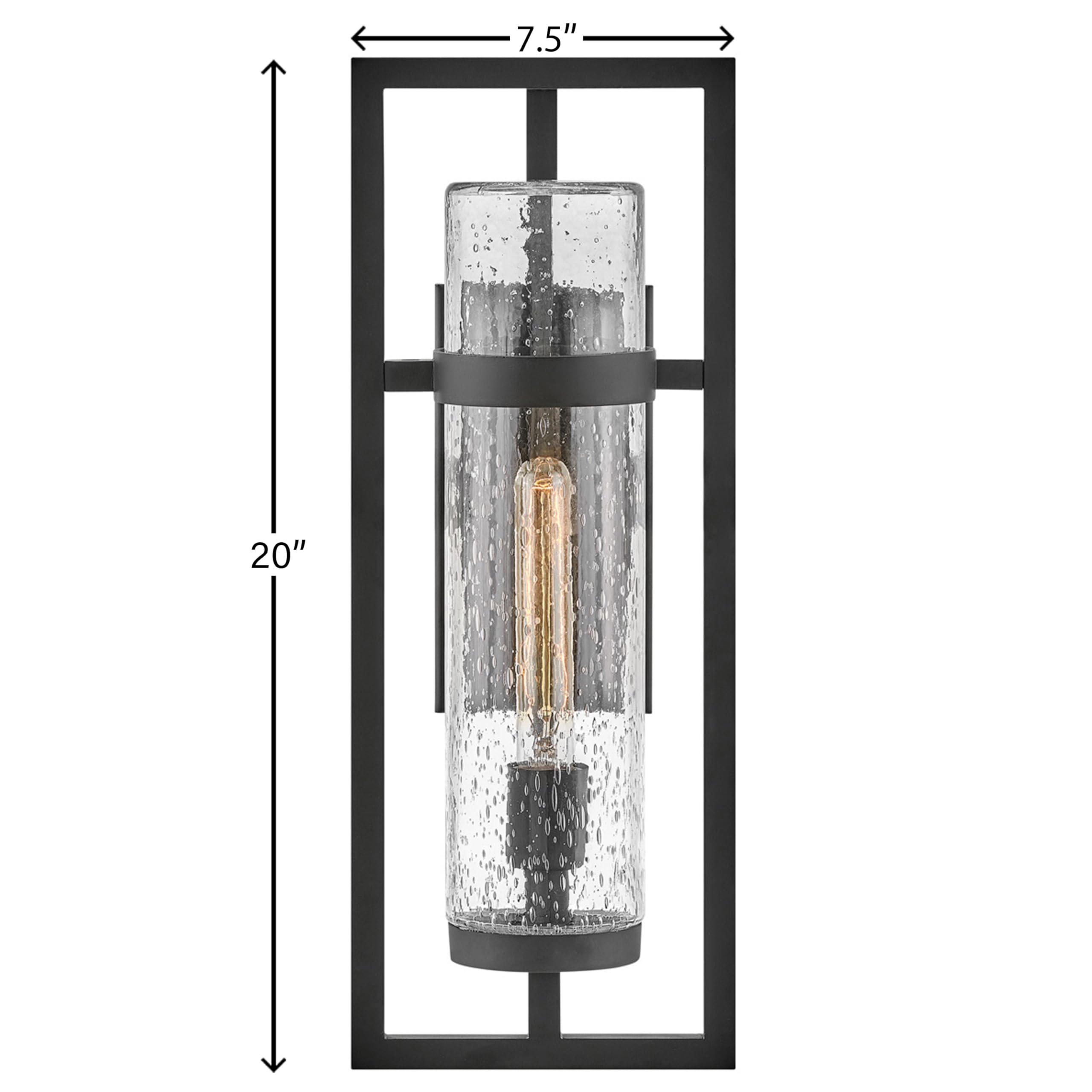 hinkley-cordillera-single-light-wall-mount-outdoor-lantern-craftsman-open-frame- image 2