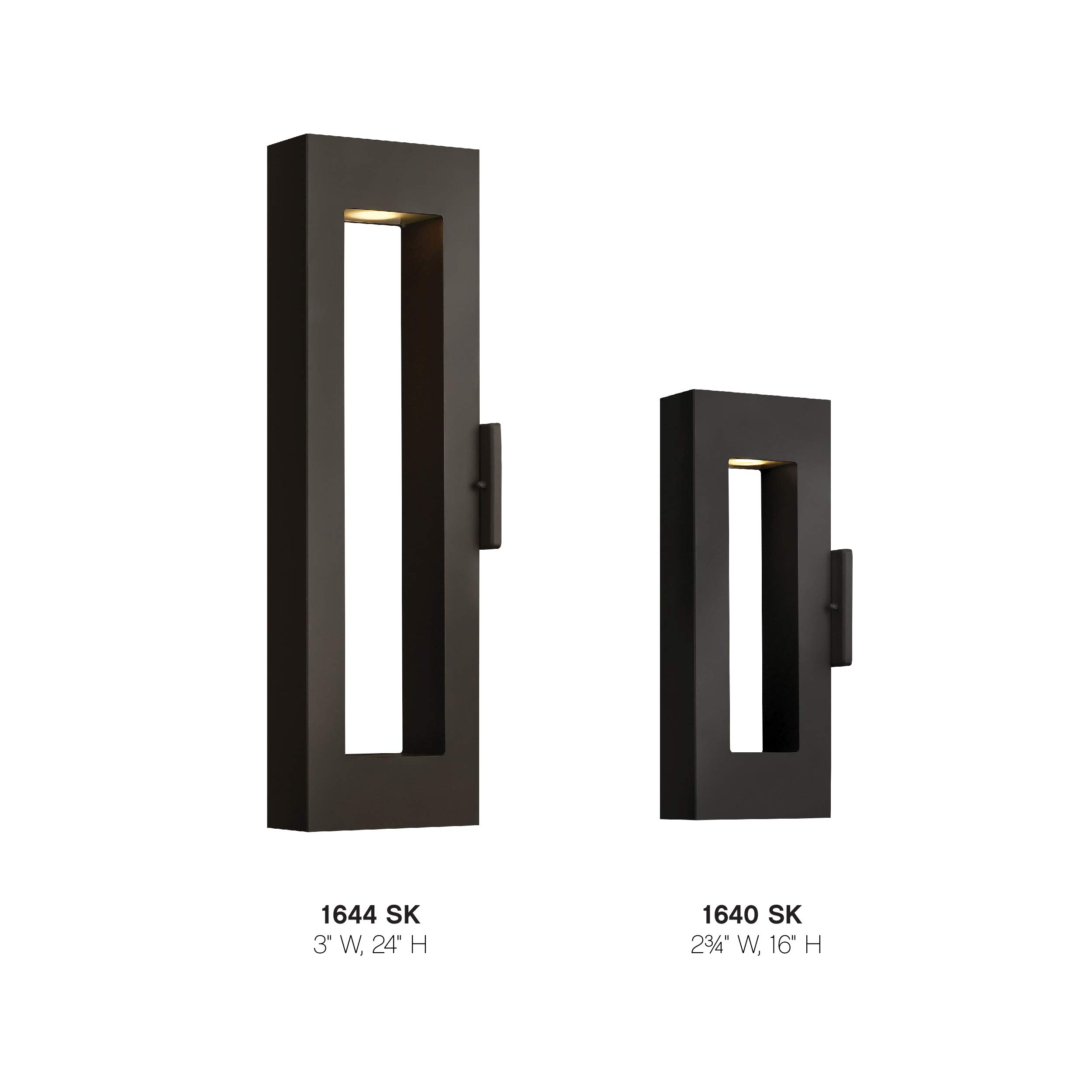 hinkley-atlantis-1644sk-contemporary-two-light-outdoor-wall-mount-satin-black image 4