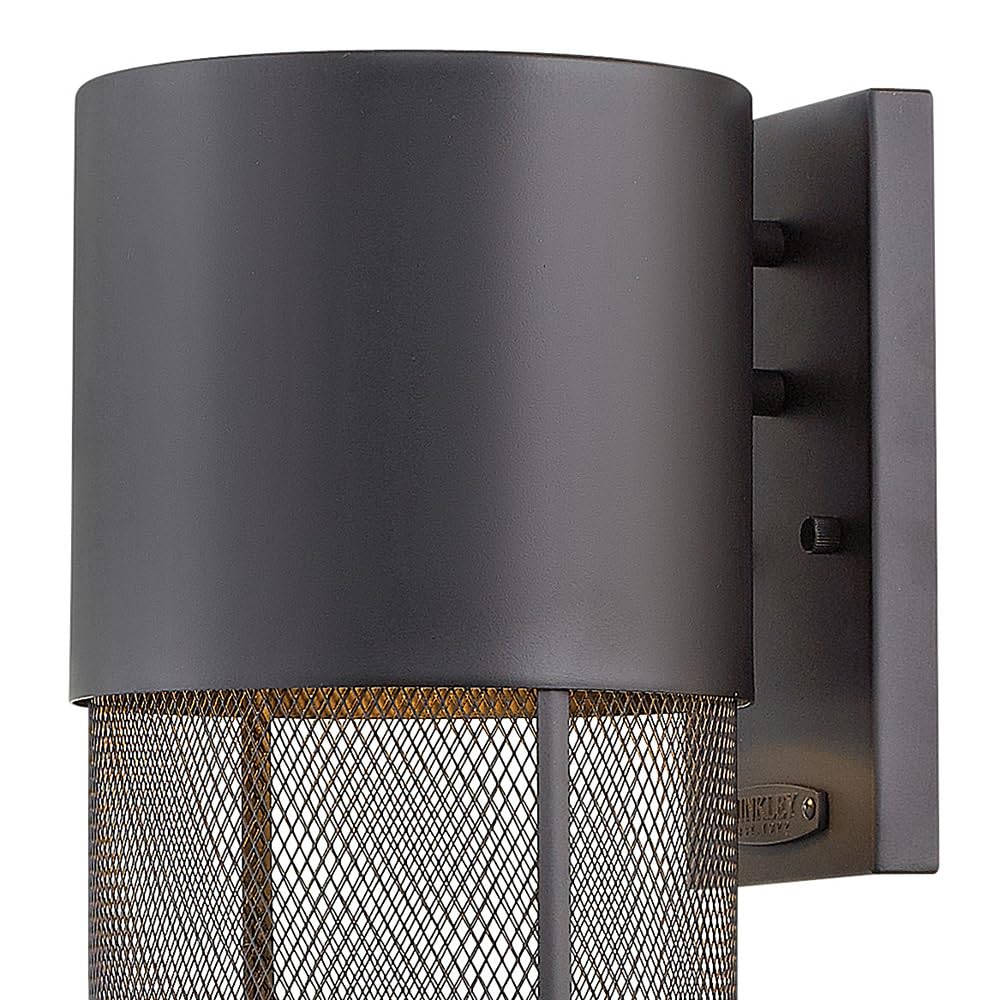 hinkley-aria-contemporary-one-light-large-outdoor-wall-mount-black image 2