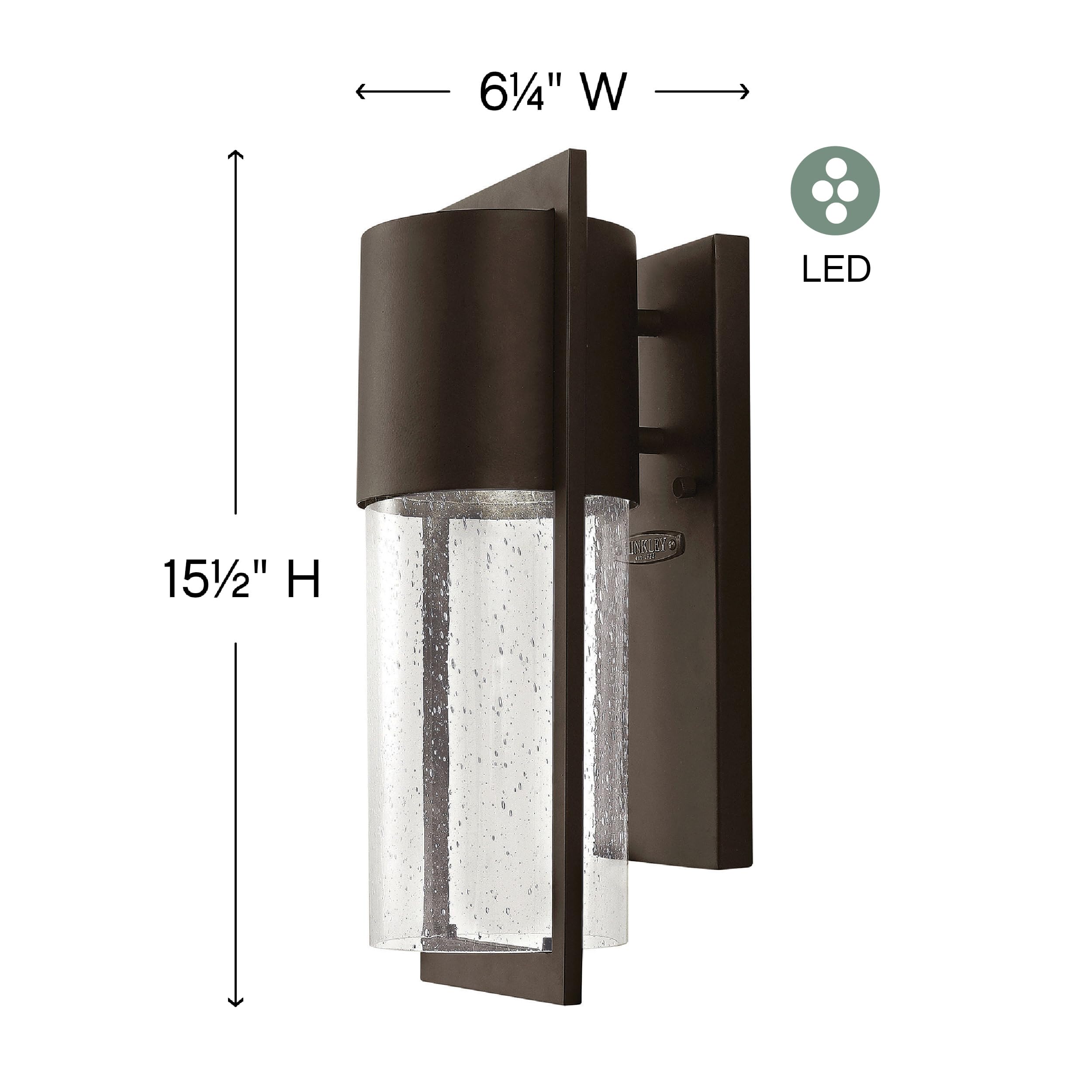 hinkley-shelter-14w-integrated-led-outdoor-wall-light-buckeye-bronze-1-light image 2