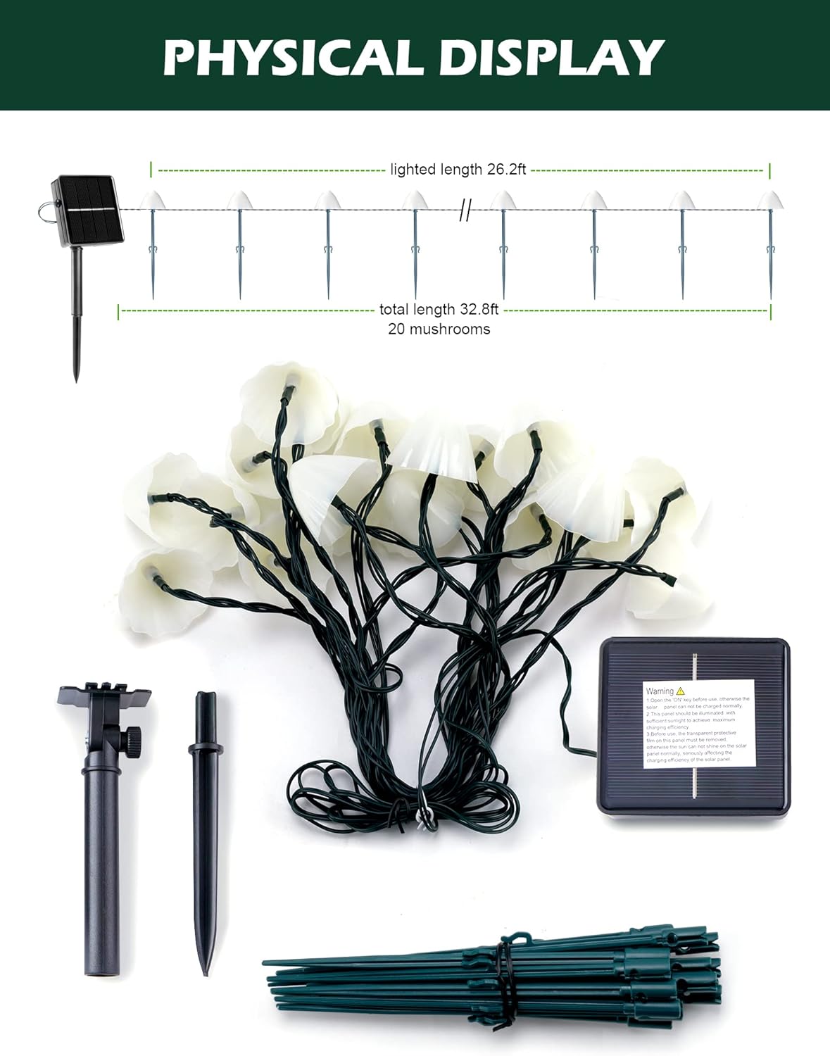 brightown-solar-powered-20-led-mushroom-string-lights-with-adjustable-solar-pane image 6