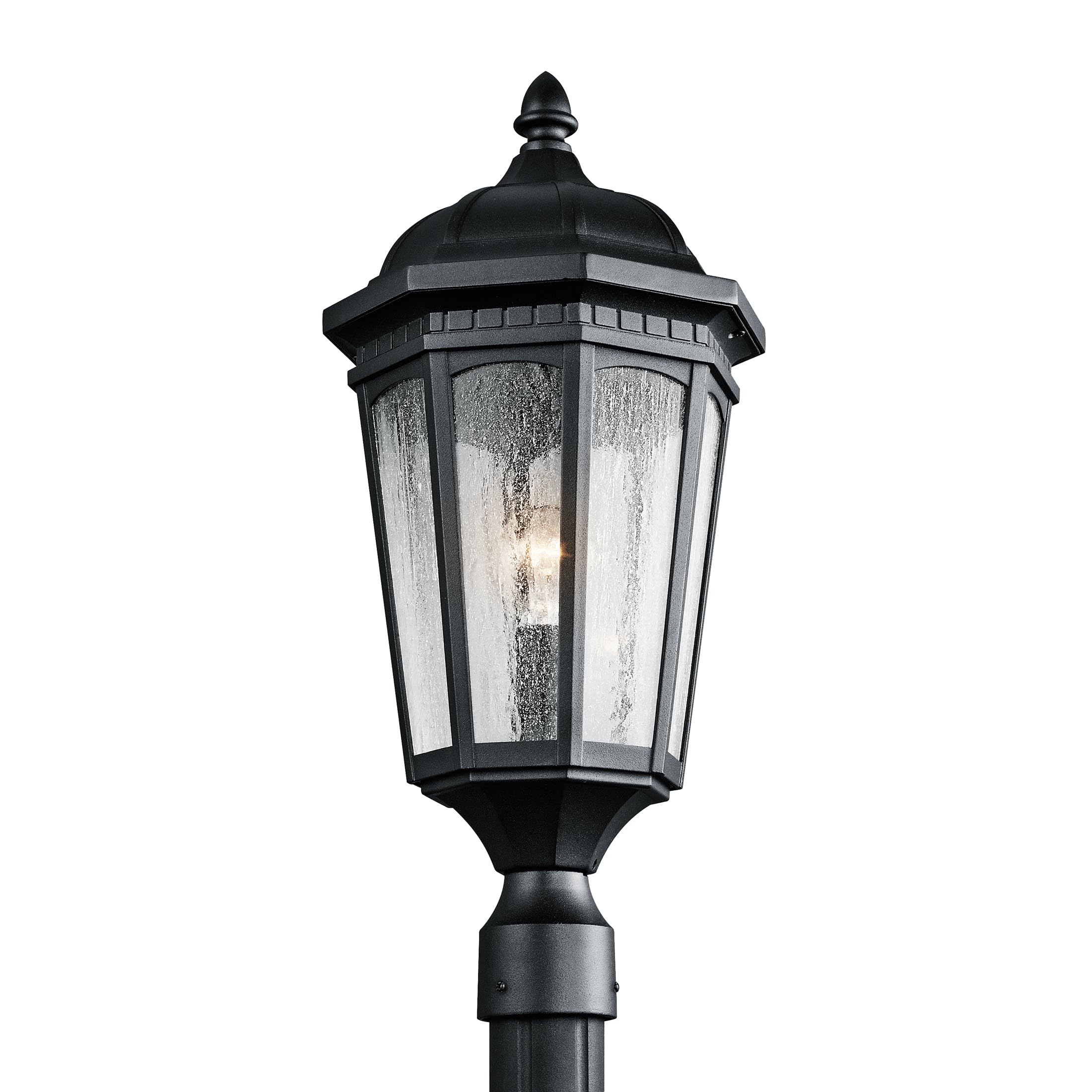 kichler-courtyard-outdoor-post-light-textured-black image 5
