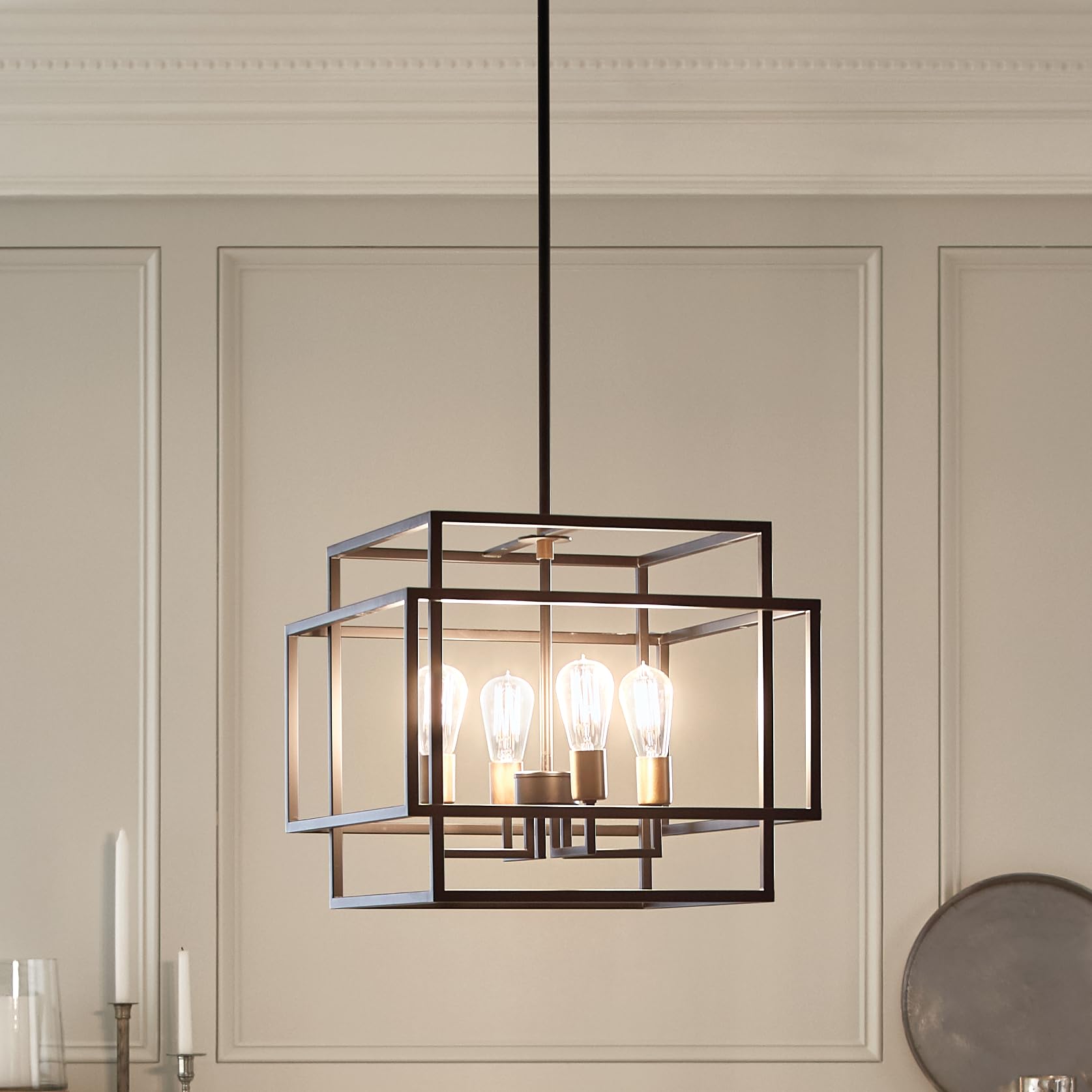 kichler-taubert-16-5-4-light-pendant-light-black-with-natural-brass-accents-mode image 6