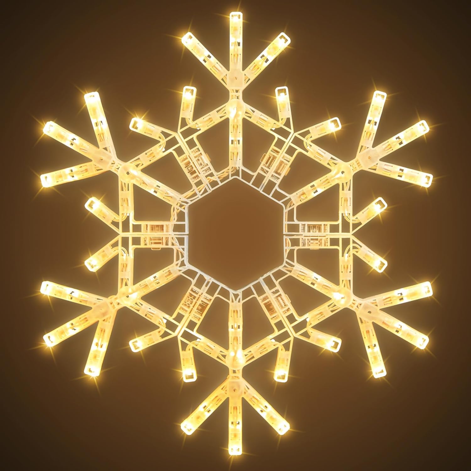 brightown-christmas-snowflake-lights-20-36-multi-color-folding-led-hanging-light image 1