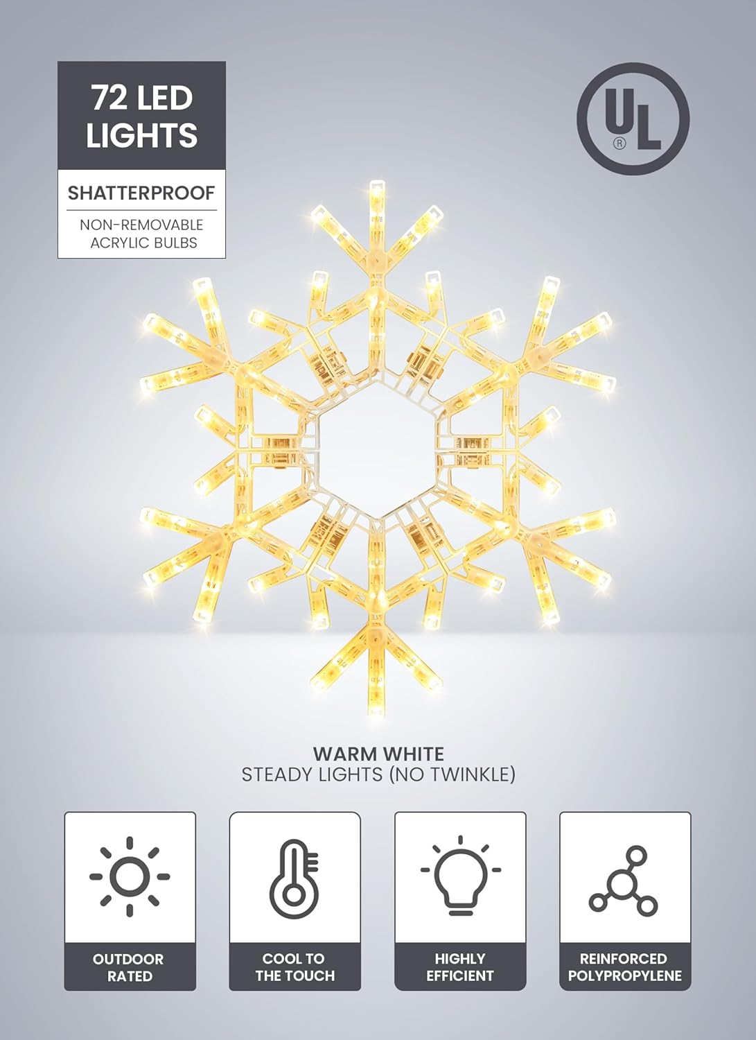 brightown-christmas-snowflake-lights-20-36-multi-color-folding-led-hanging-light image 3