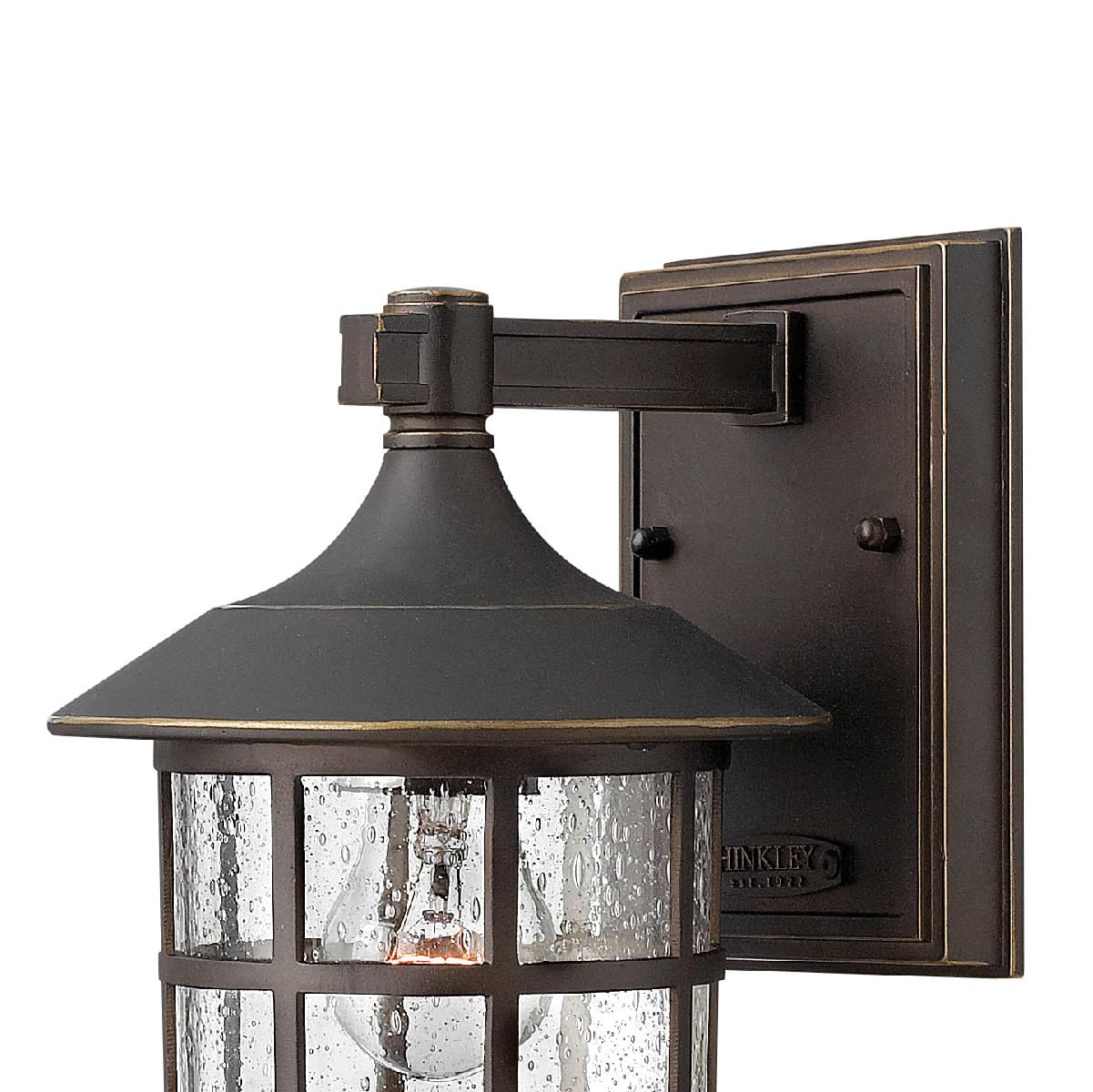 hinkley-freeport-collection-1800oz-led-one-light-outdoor-wall-mount-oil-rubbed-b image 2