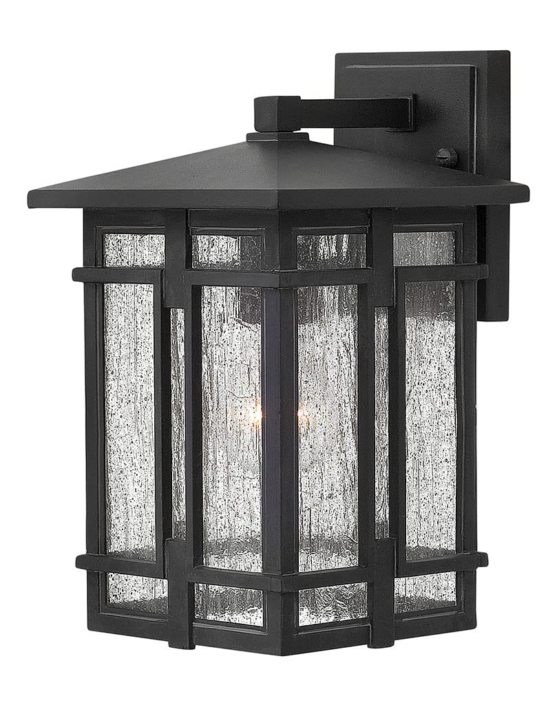 hinkley-tucker-one-light-small-outdoor-wall-fixture-museum-black-rustic-lodge image 1