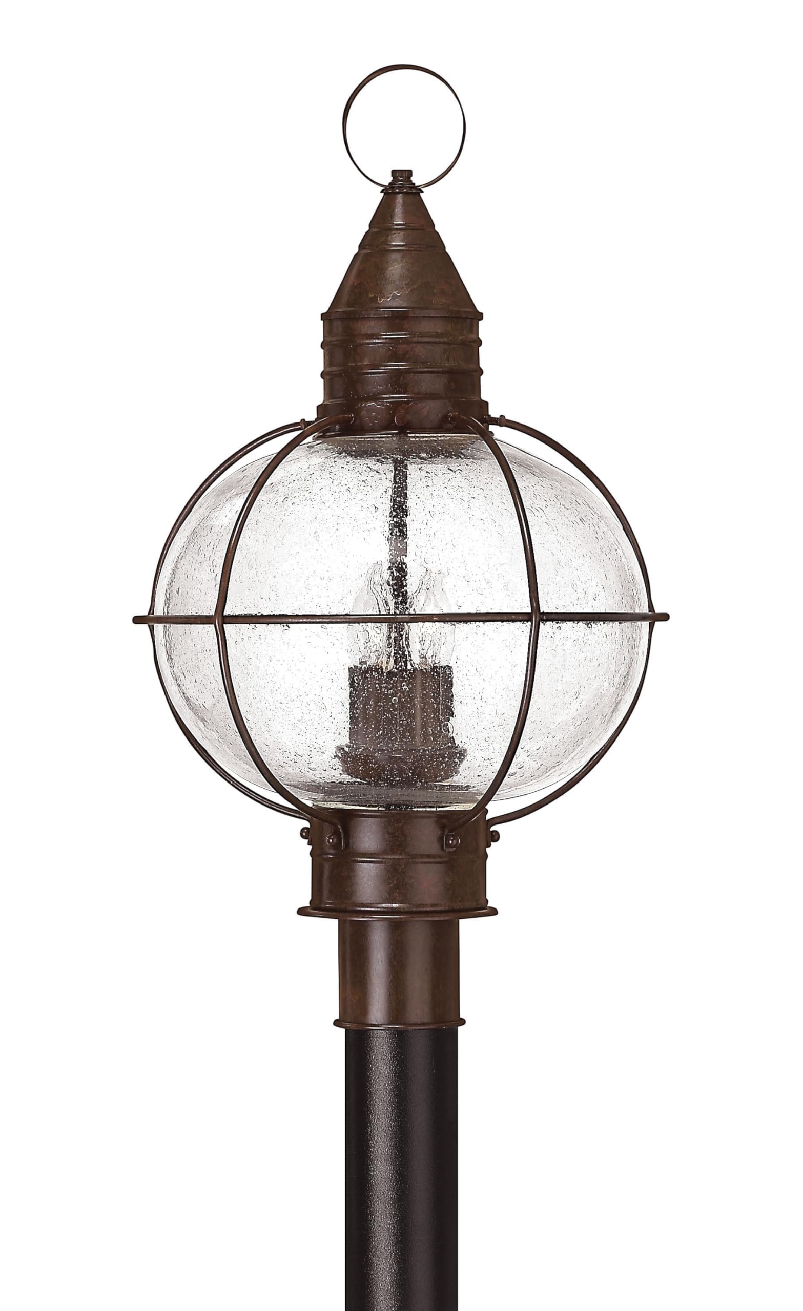 hinkley-2201sz-rustic-four-light-post-top-pier-mount-from-cape-cod-collection-in image 1