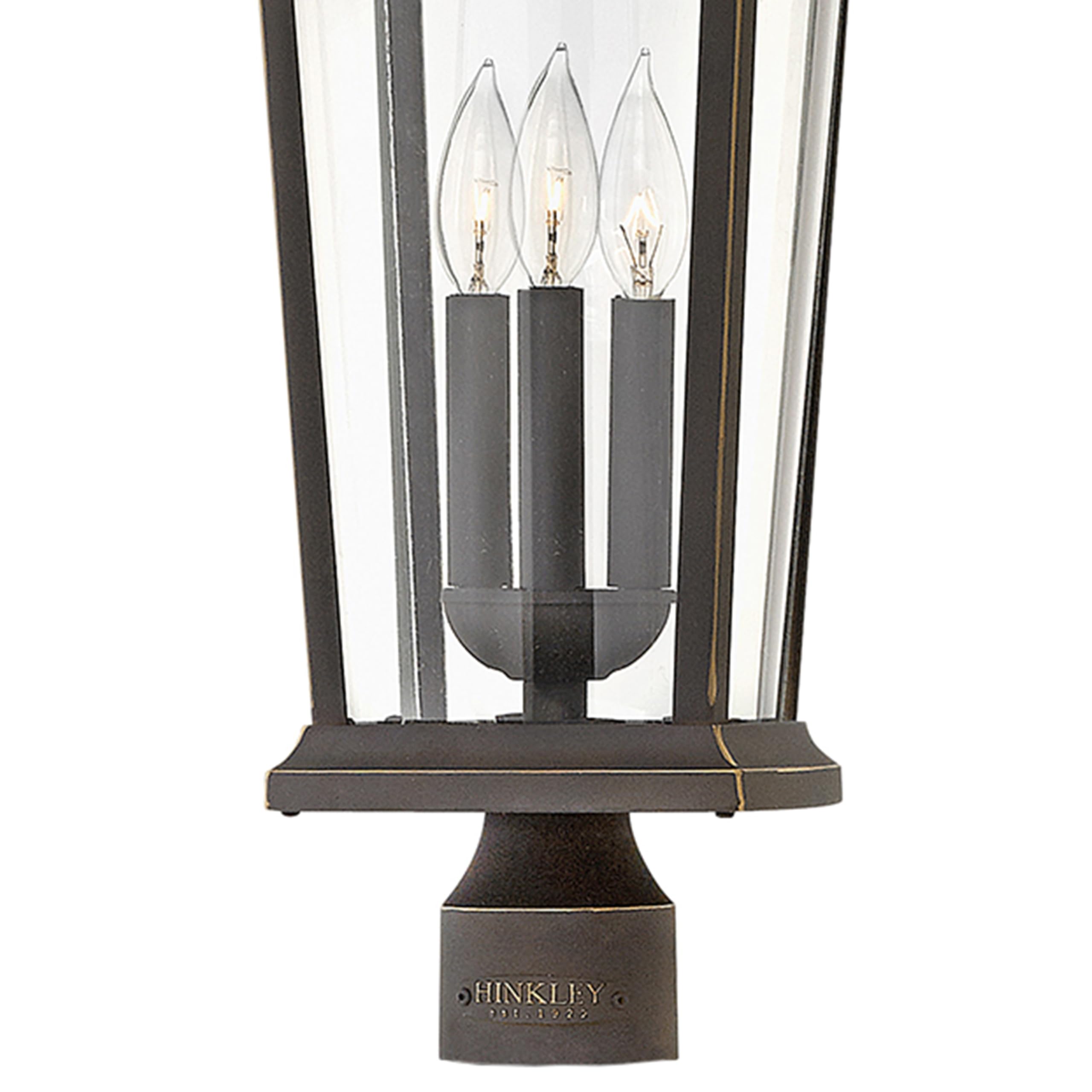 hinkley-bromley-three-light-12v-outdoor-post-mount-lantern-oil-rubbed-bronze image 7
