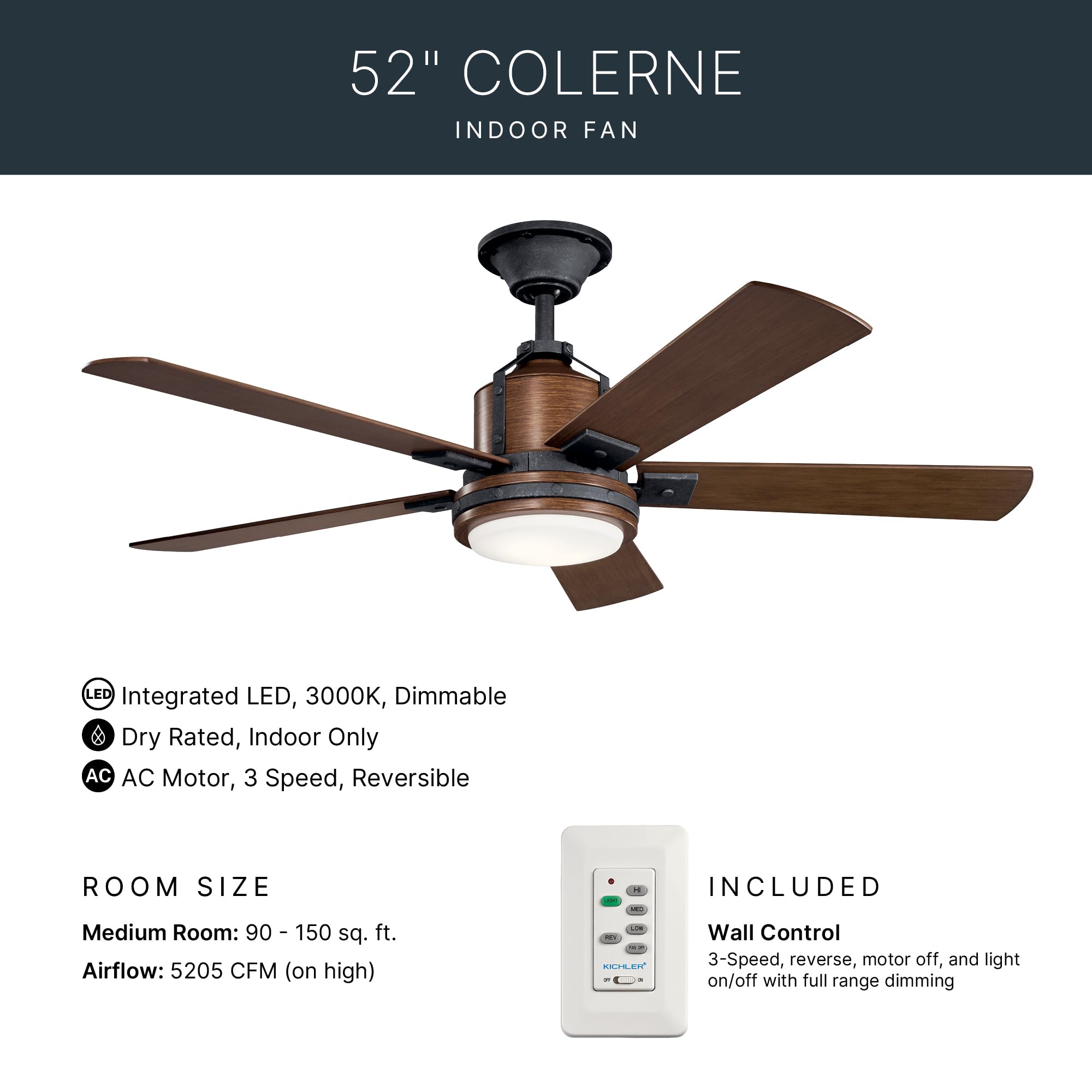 kichler-colerne-52-led-ceiling-fan-with-light-in-distressed-black-vintage-indust image 4