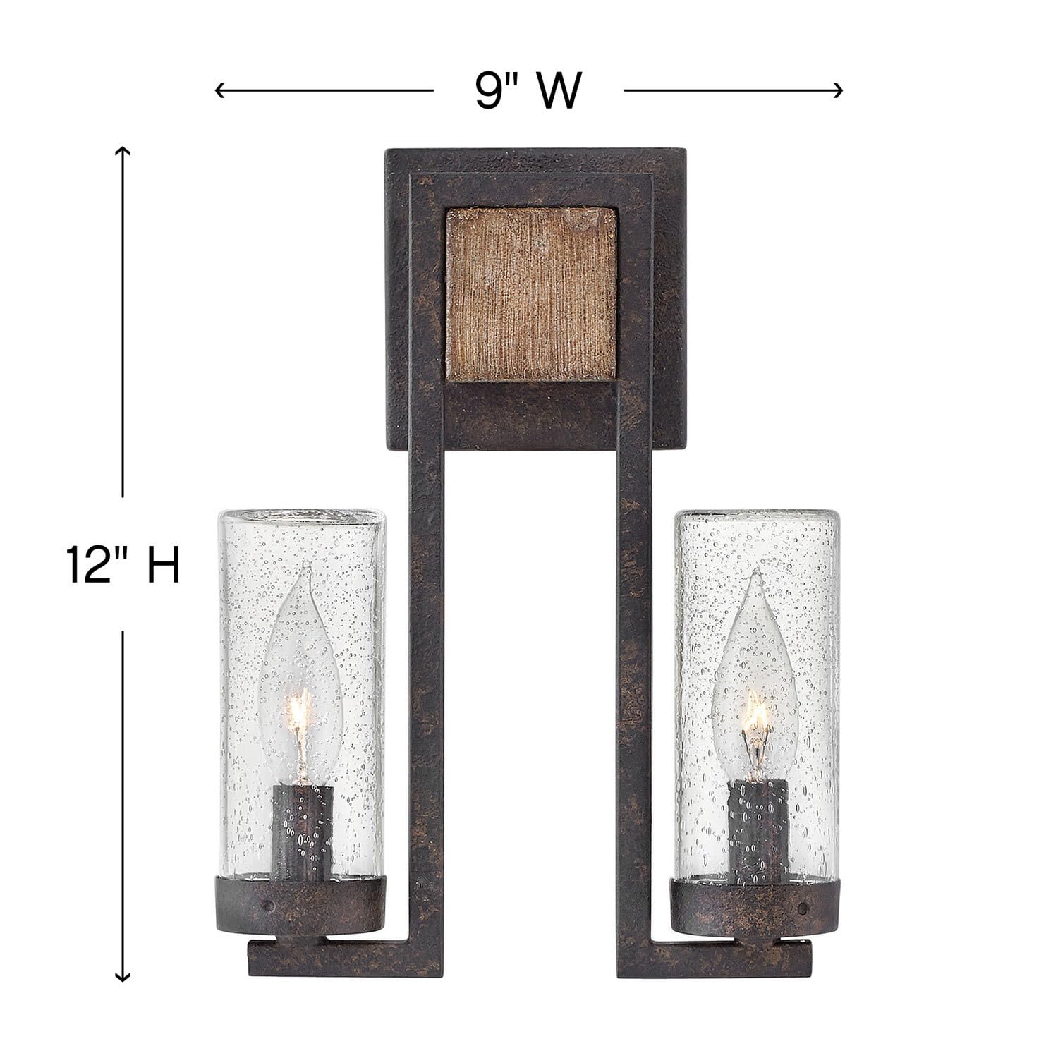 hinkley-sawyer-collection-12-two-light-4w-led-small-outdoor-wall-lantern-sequoia image 2