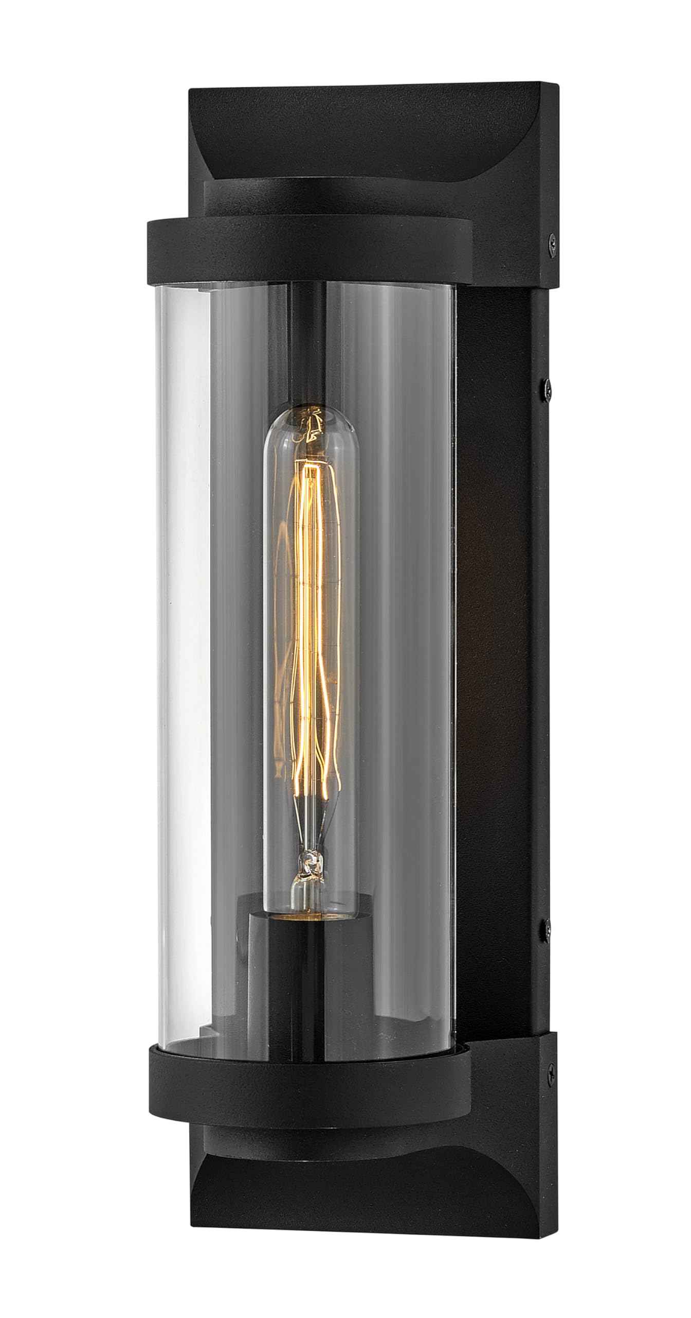 hinkley-pearson-one-light-medium-outdoor-wall-mount-lantern-textured-black image 1