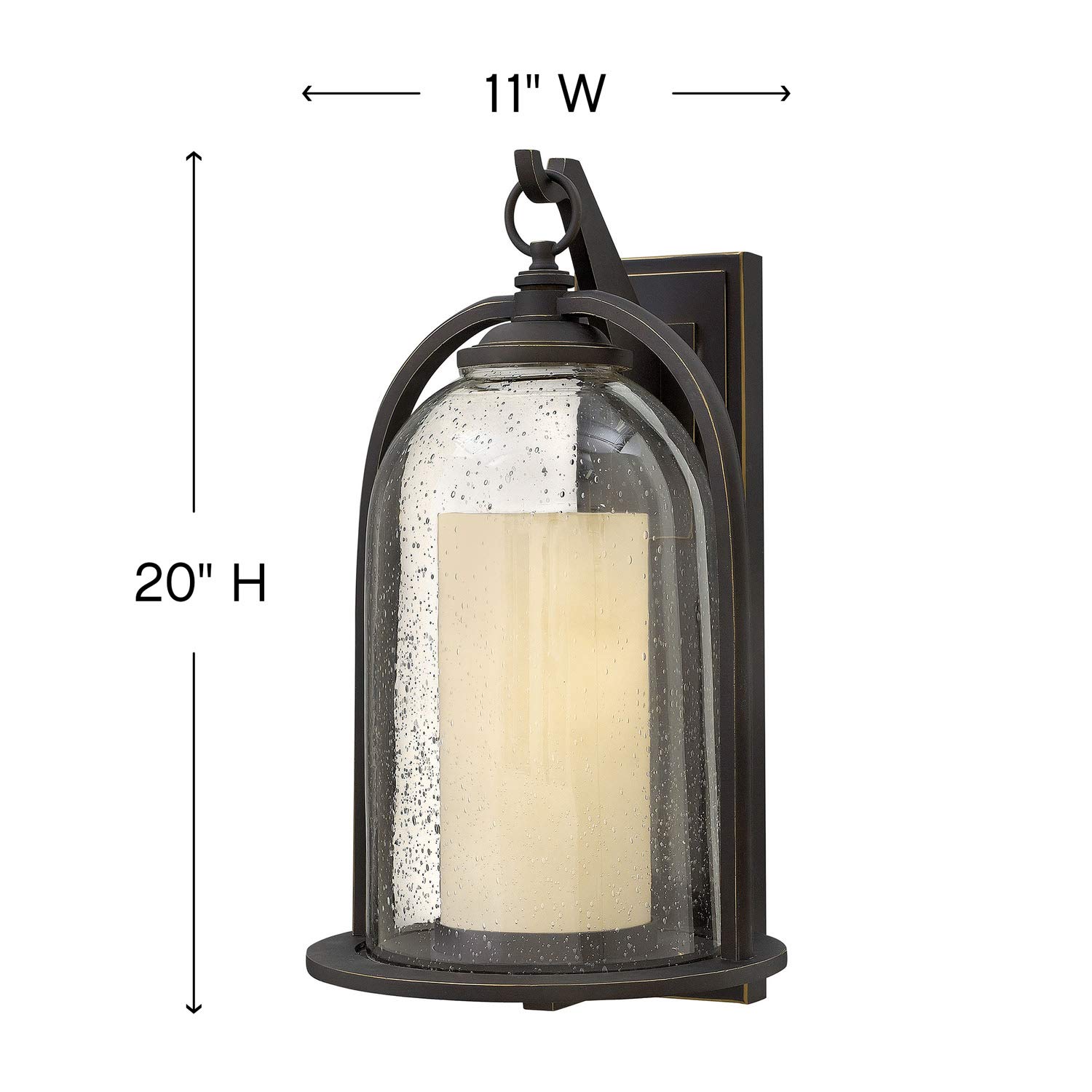 hinkley-quincy-one-light-wall-mount-outdoor-lantern-oil-rubbed-bronze-traditiona image 2