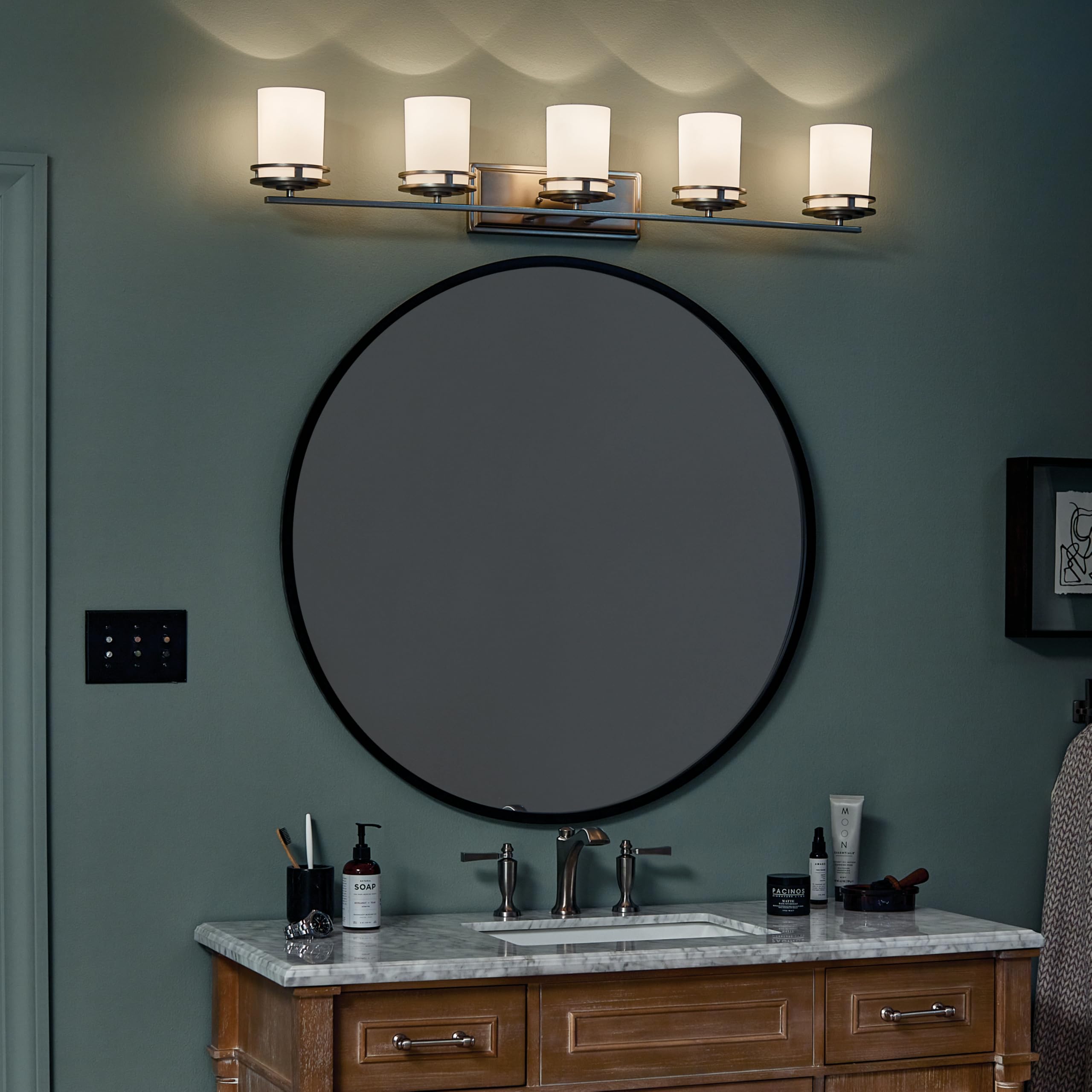 kichler-hendrik-5-light-vanity-light-brushed-nickel-5085ni-modern-bathroom-light image 7
