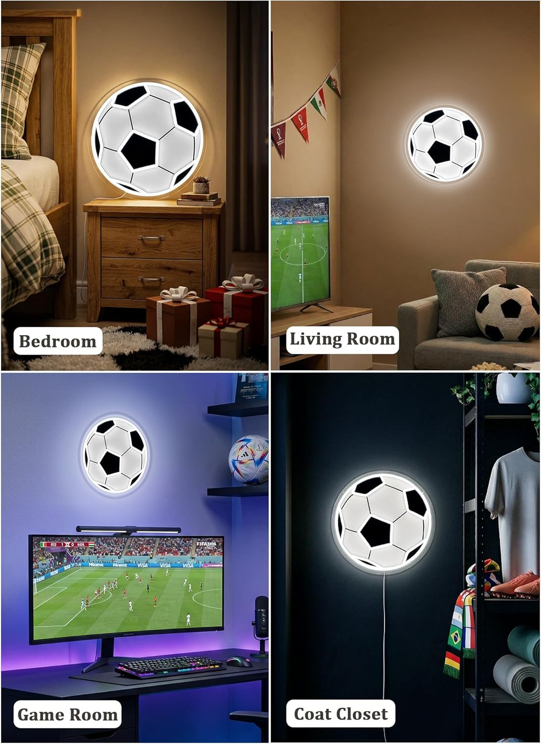 brightown-led-soccer-ball-neon-sign-usb-powered-adjustable-brightness-hanging-ki image 3