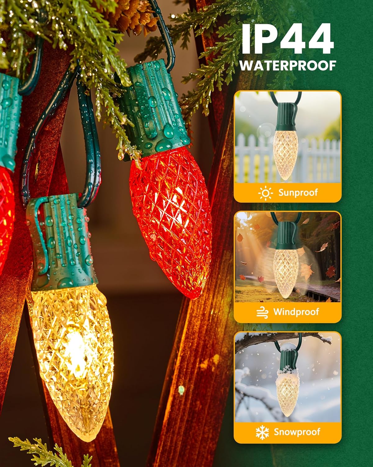 brightown-commercial-250ft-c9-christmas-light-sockets-on-spool-12-spacing-green- image 7