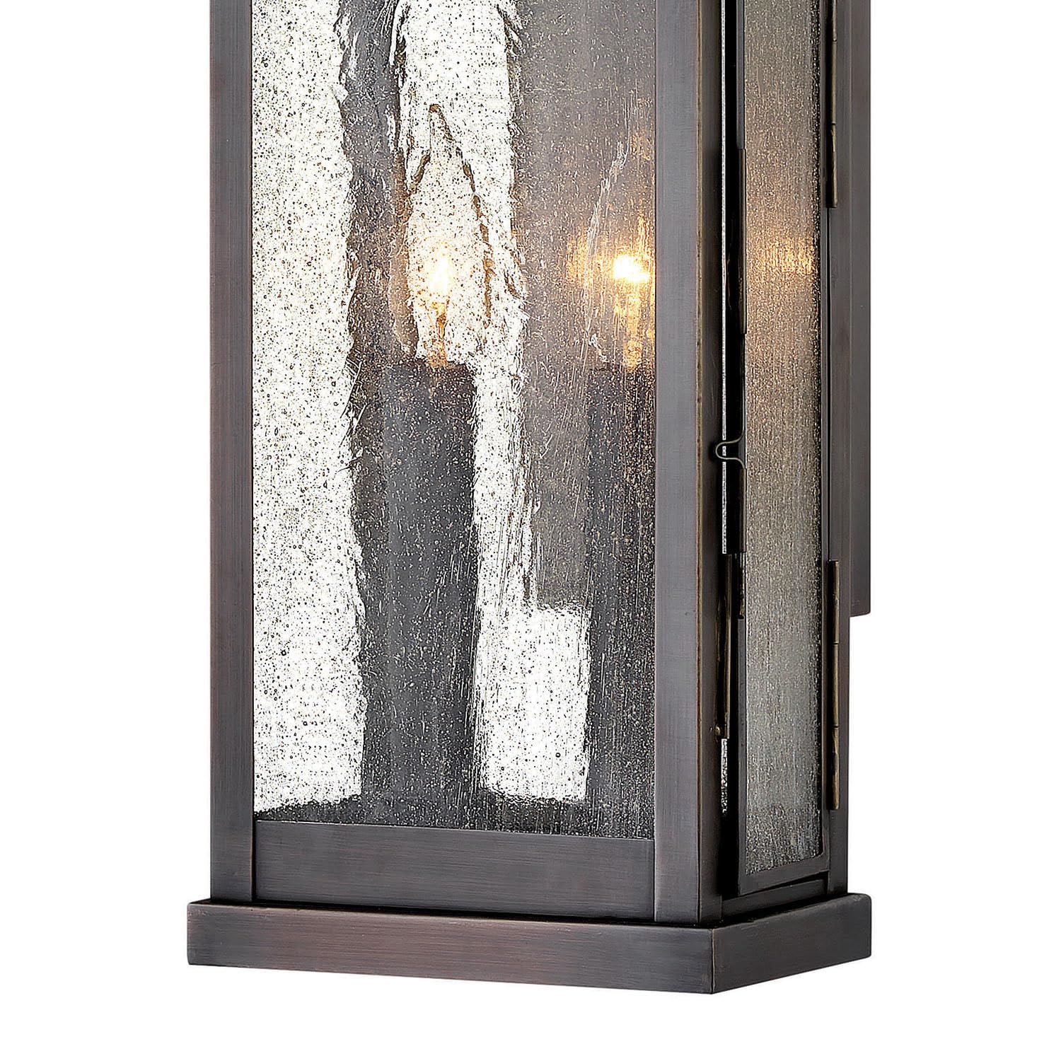 hinkley-revere-two-light-wall-mount-outdoor-coach-lantern-clear-seedy-glass-pane image 6